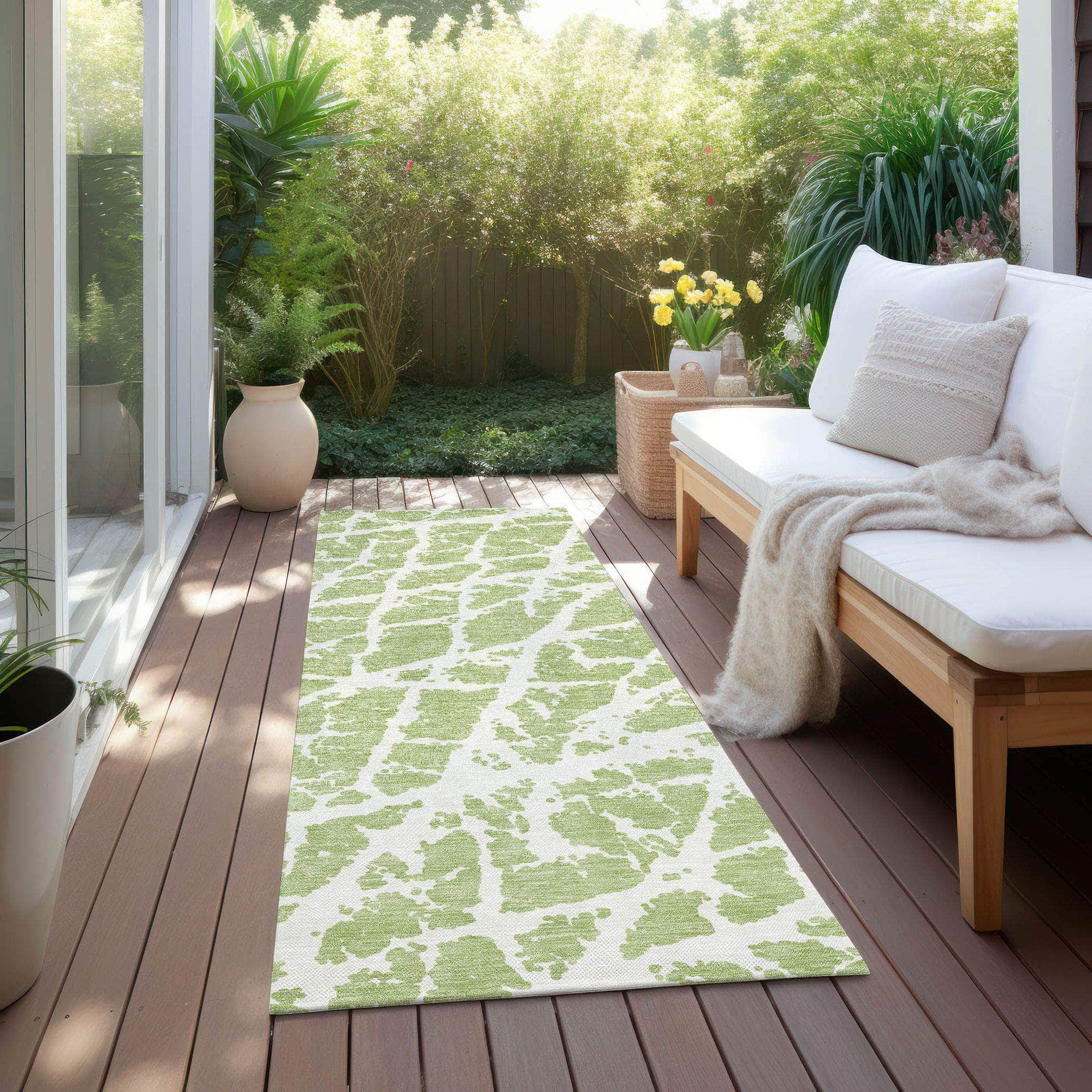 Machine Made ACN501 Aloe Green Rugs #color_aloe green