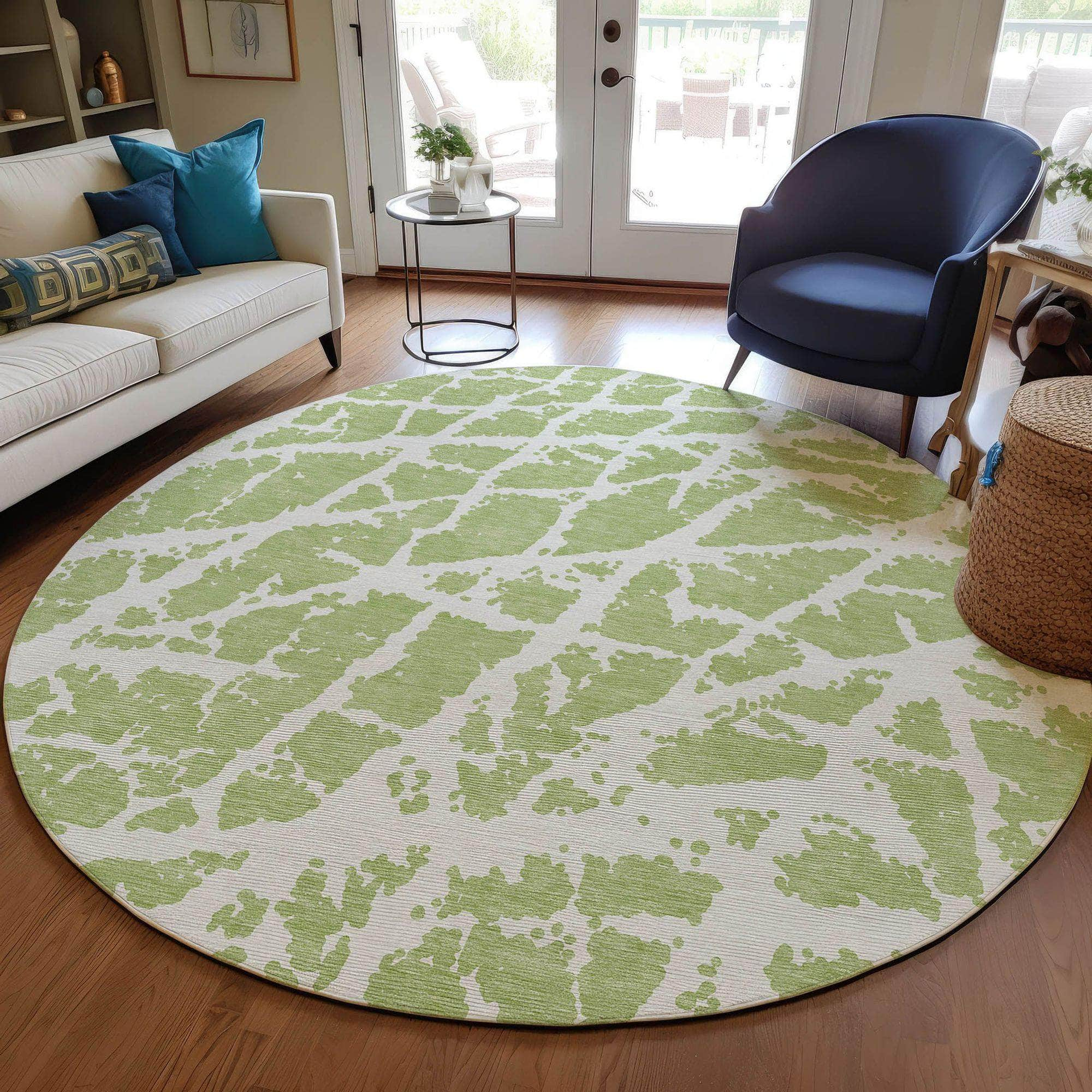 Machine Made ACN501 Aloe Green Rugs #color_aloe green