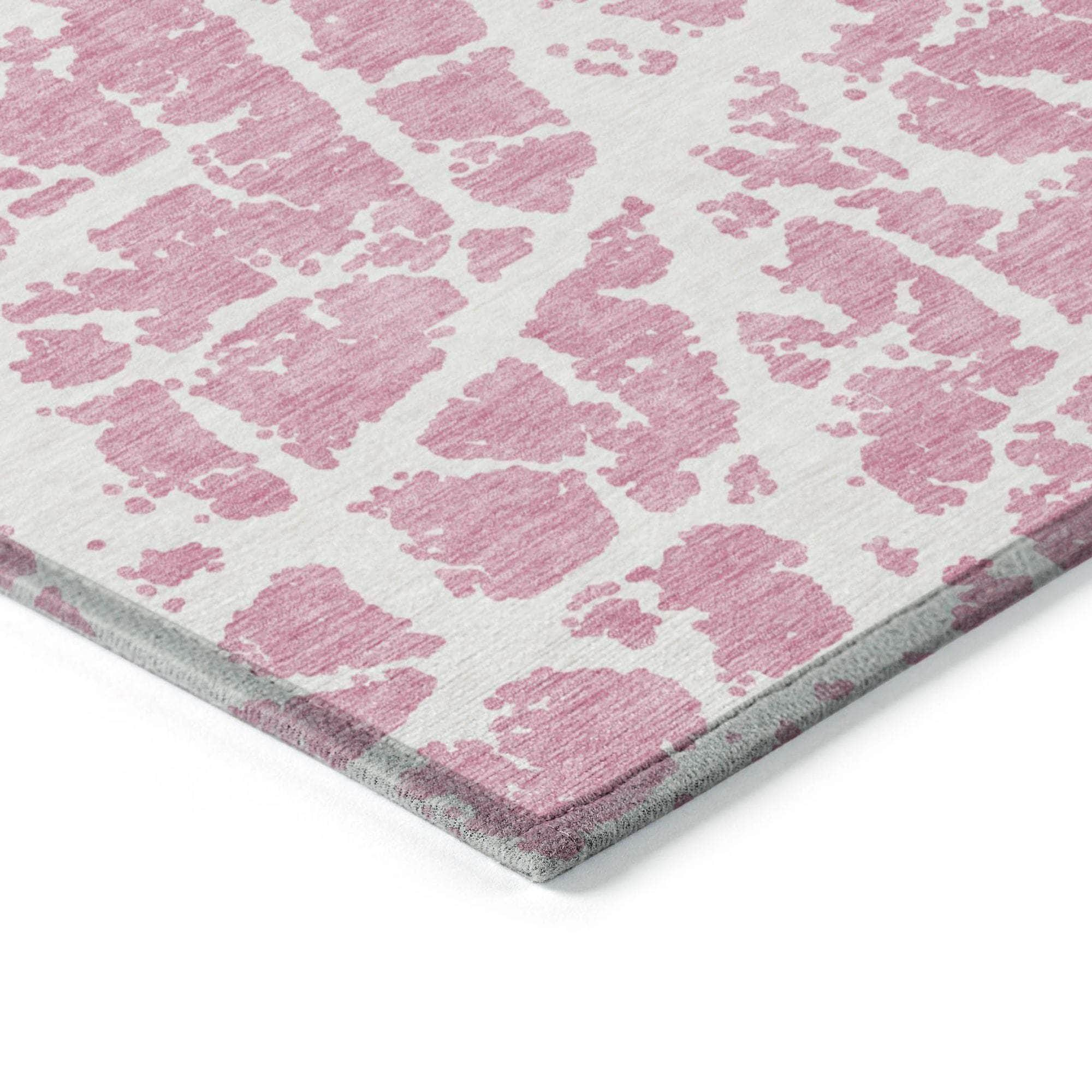 Machine Made ACN501 Pink  Rugs #color_pink 