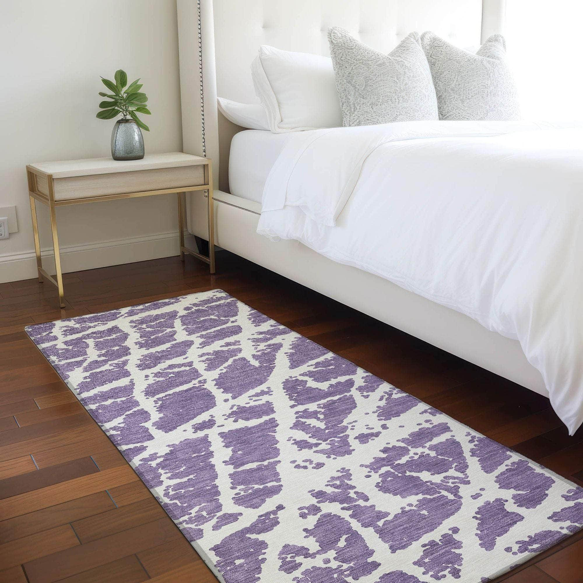 Machine Made ACN501 Purple  Rugs #color_purple 