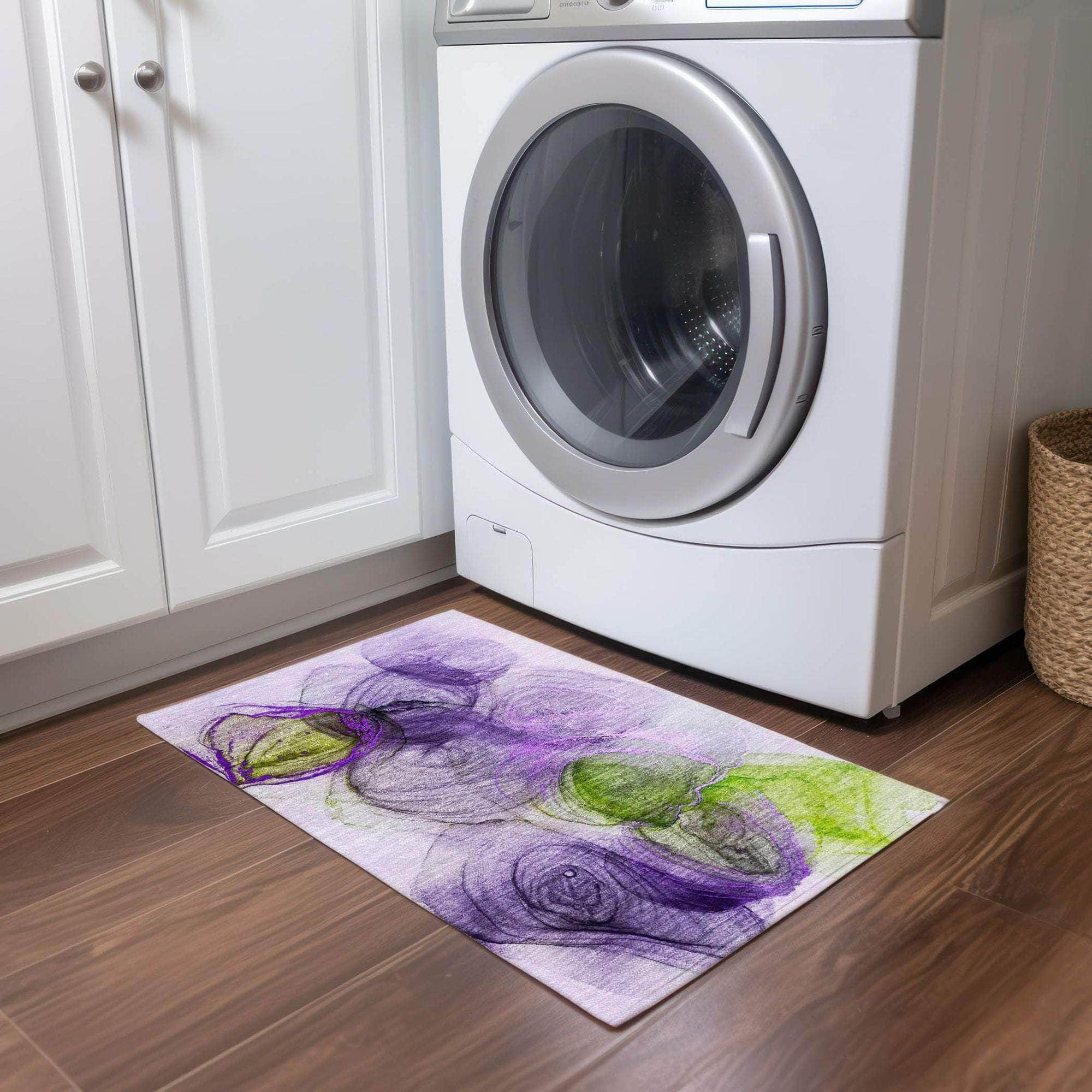 Machine Made ACN513 Purple  Rugs #color_purple 