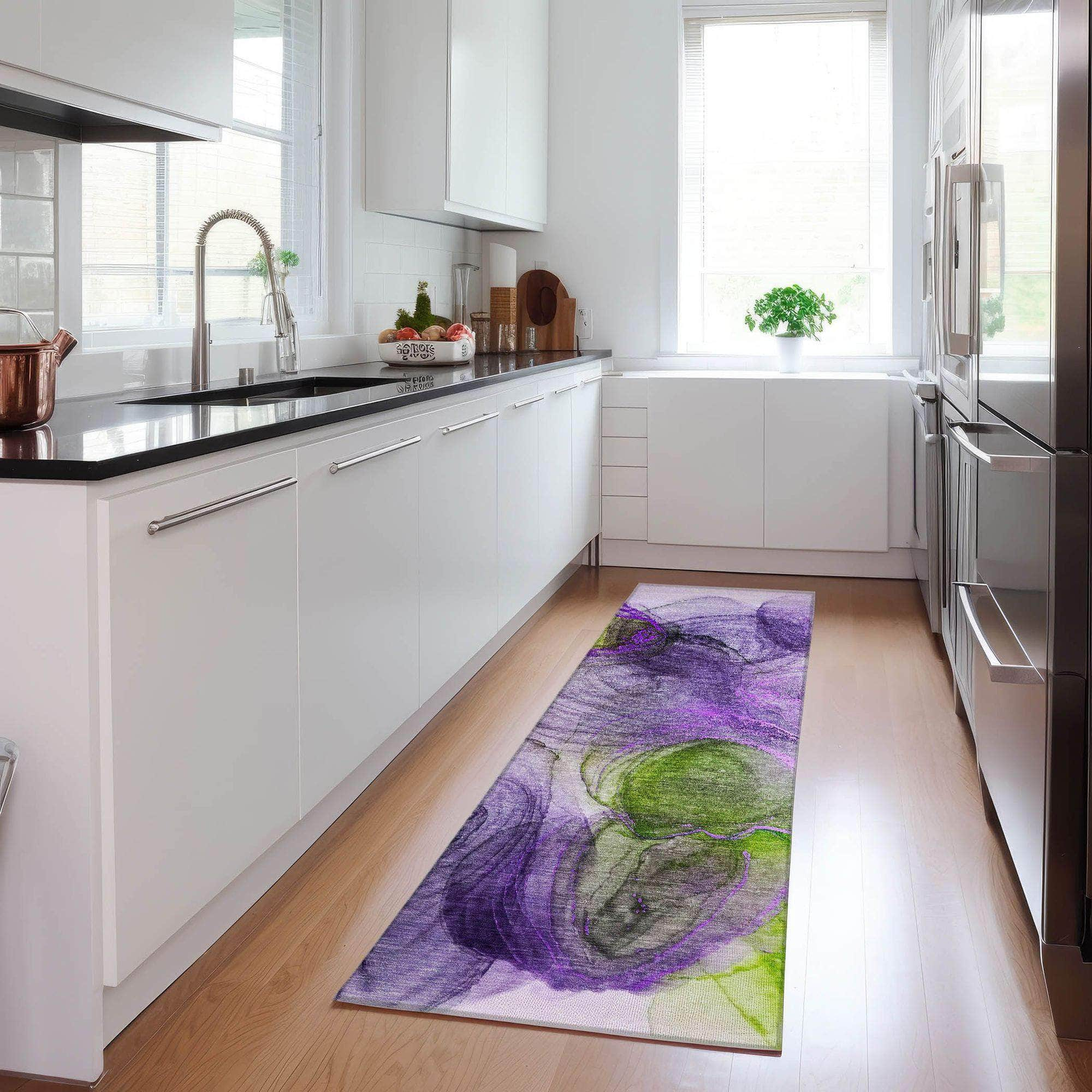 Machine Made ACN513 Purple  Rugs #color_purple 