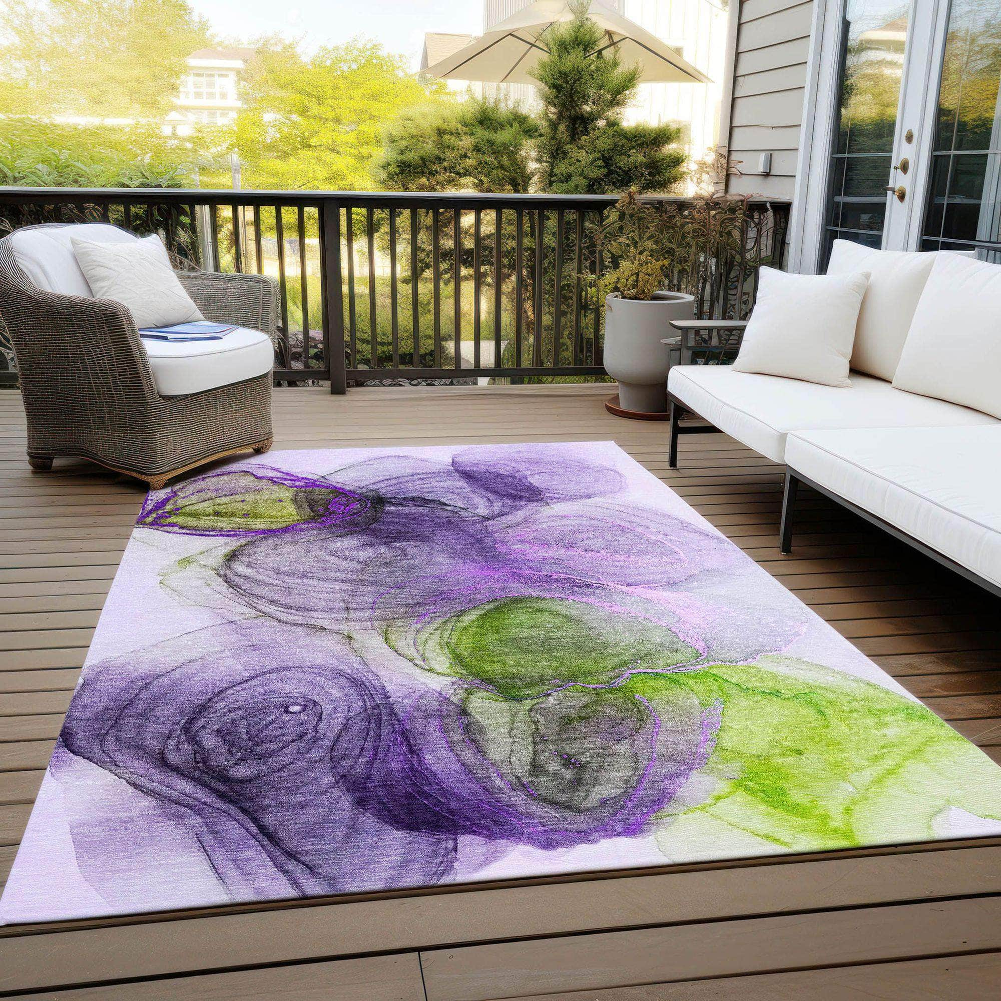 Machine Made ACN513 Purple  Rugs #color_purple 