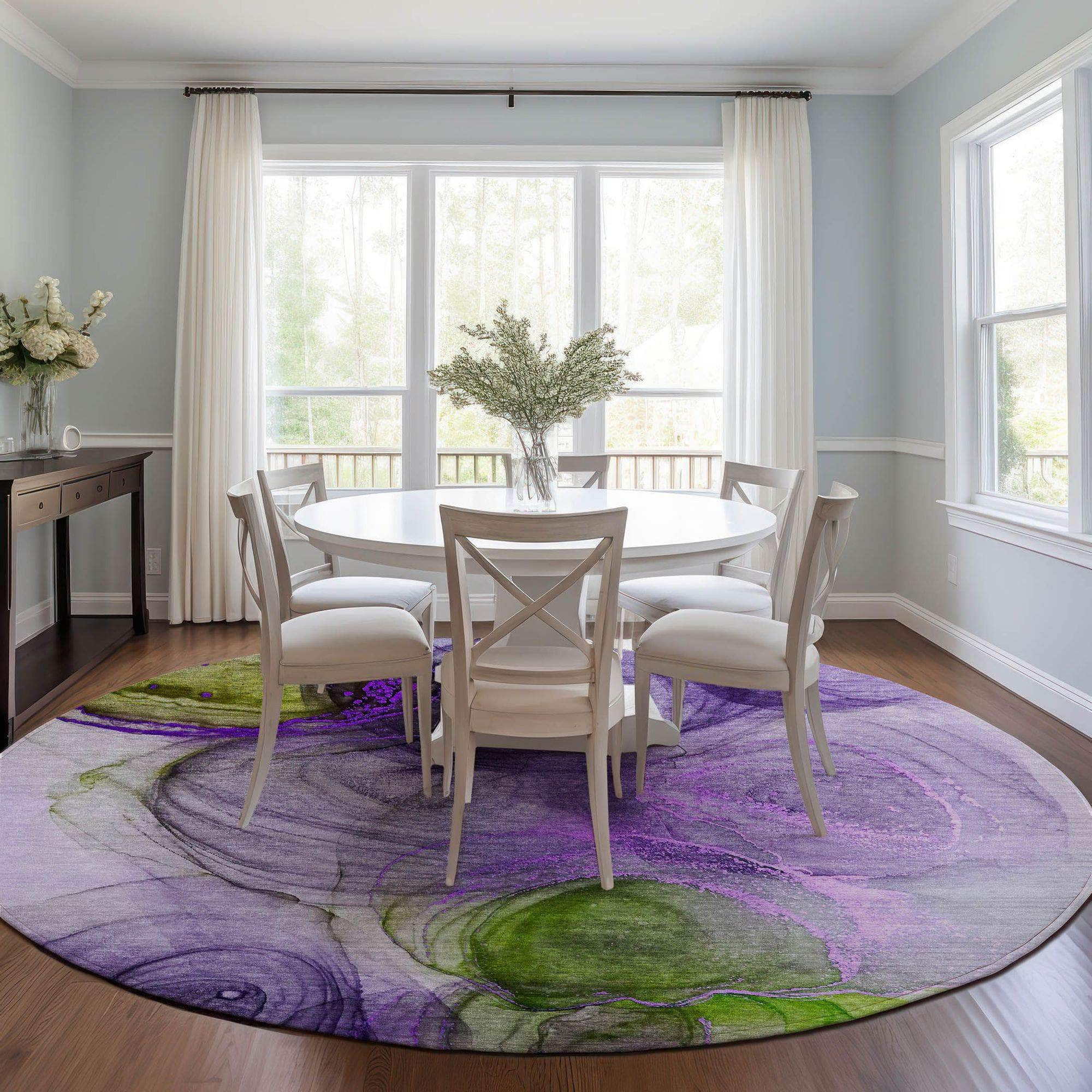 Machine Made ACN513 Purple  Rugs #color_purple 