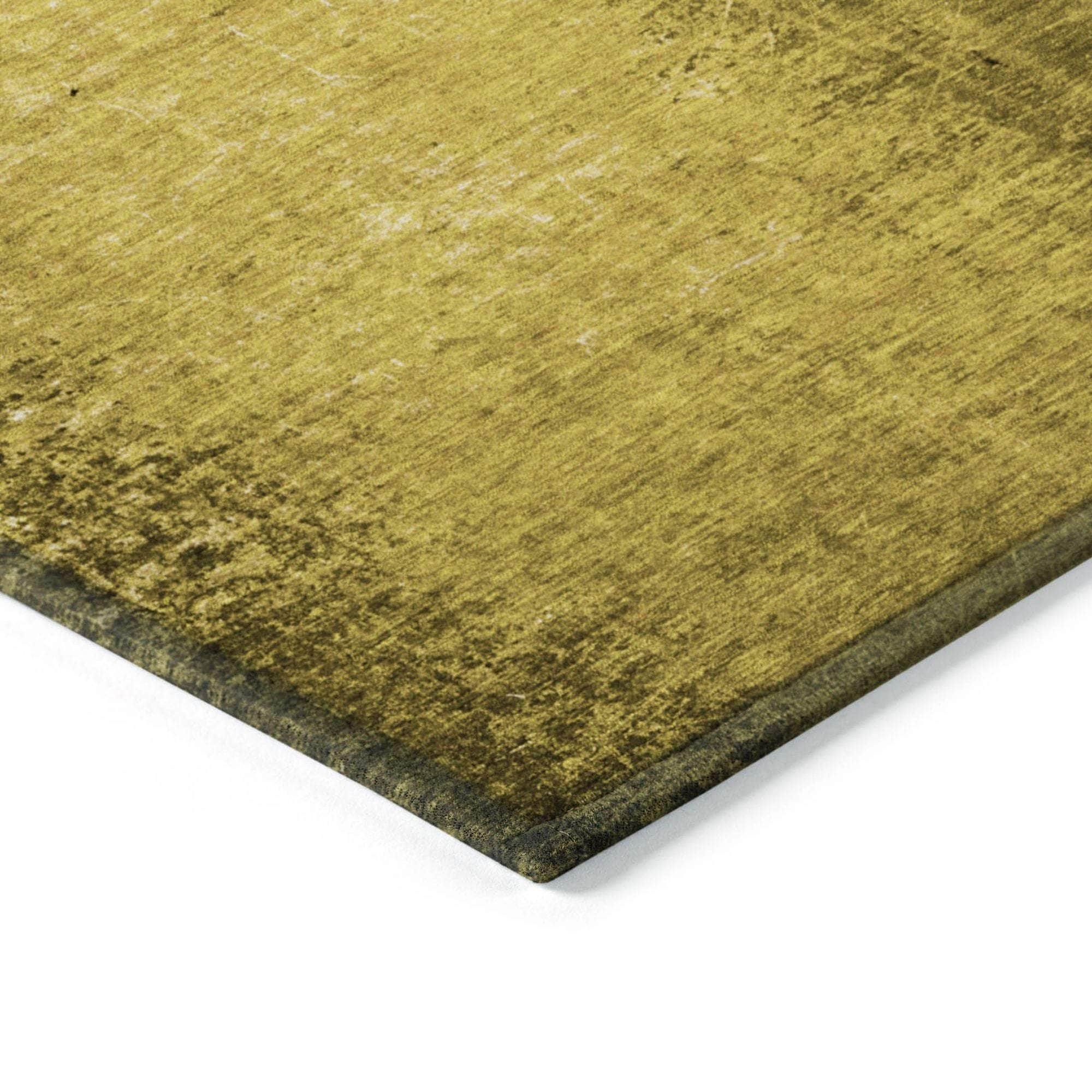 Machine Made ACN554 Gold  Rugs #color_gold 