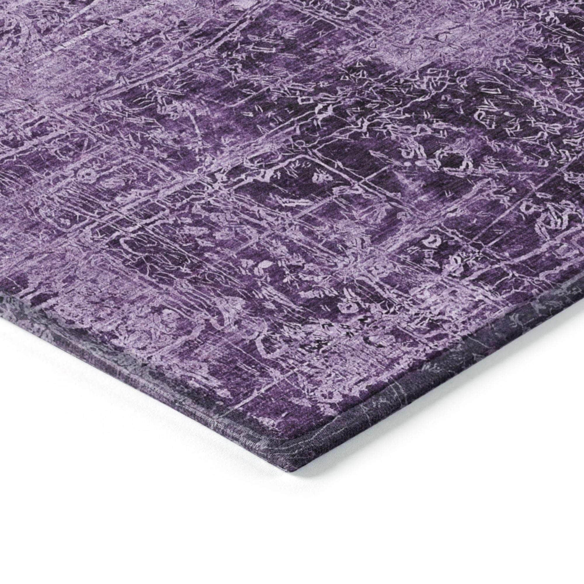 Machine Made ACN559 Purple  Rugs #color_purple 