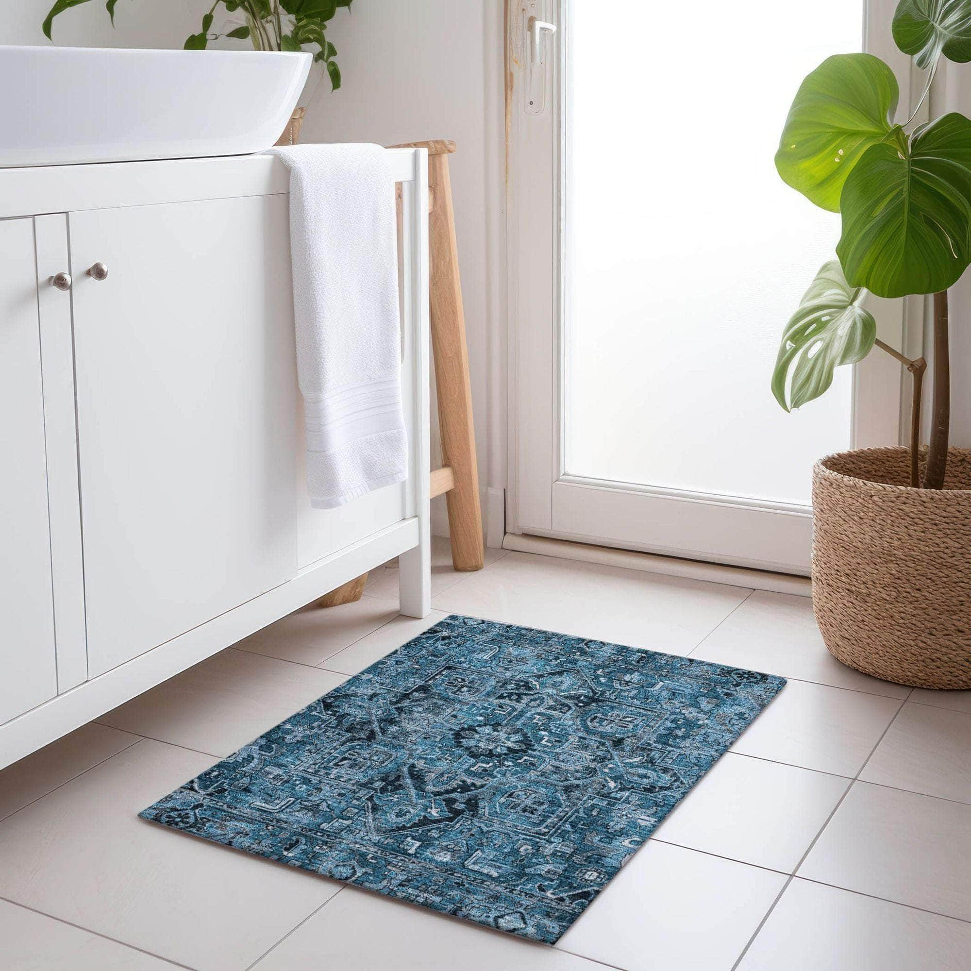 Machine Made ACN570 Blue  Rugs #color_blue 