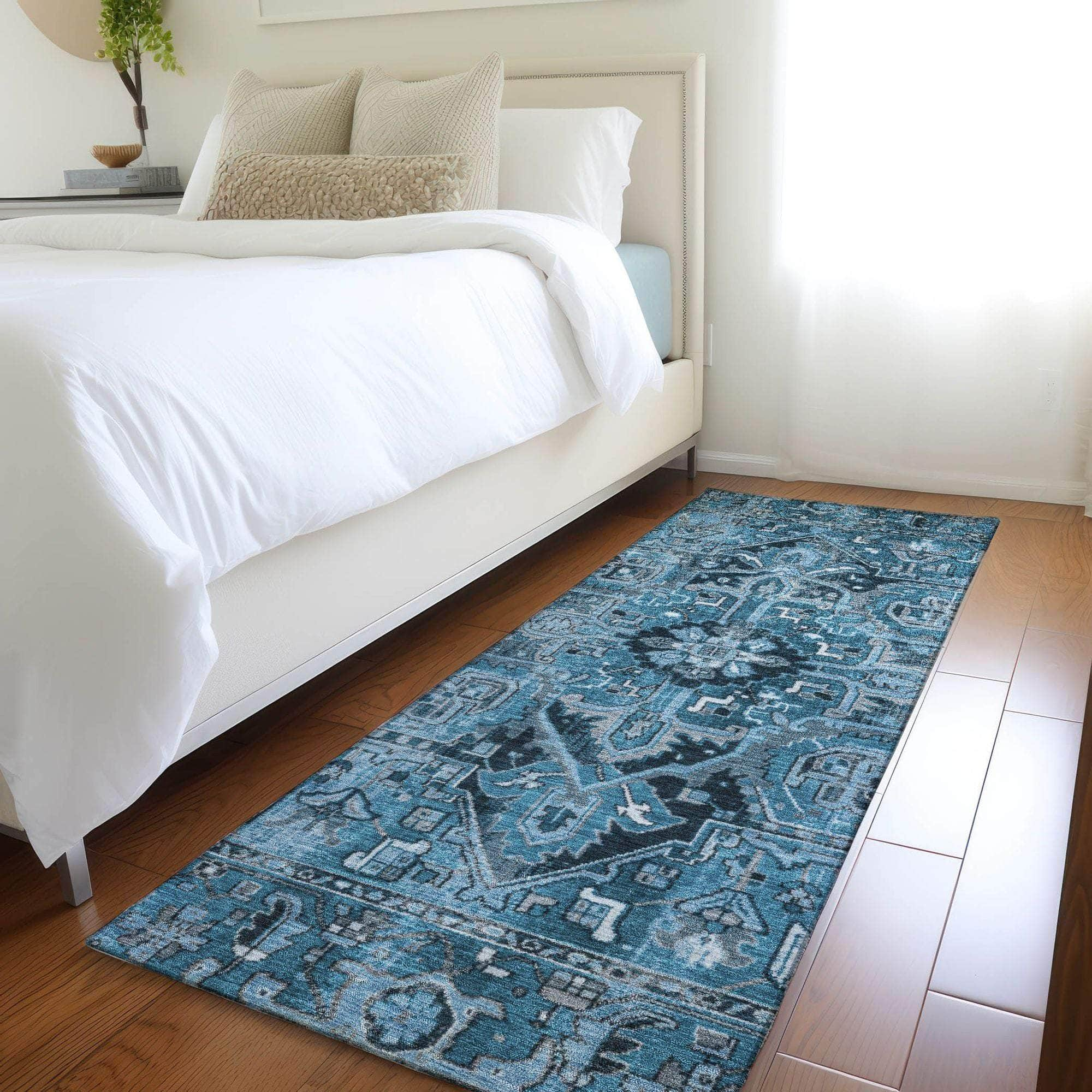 Machine Made ACN570 Blue  Rugs #color_blue 