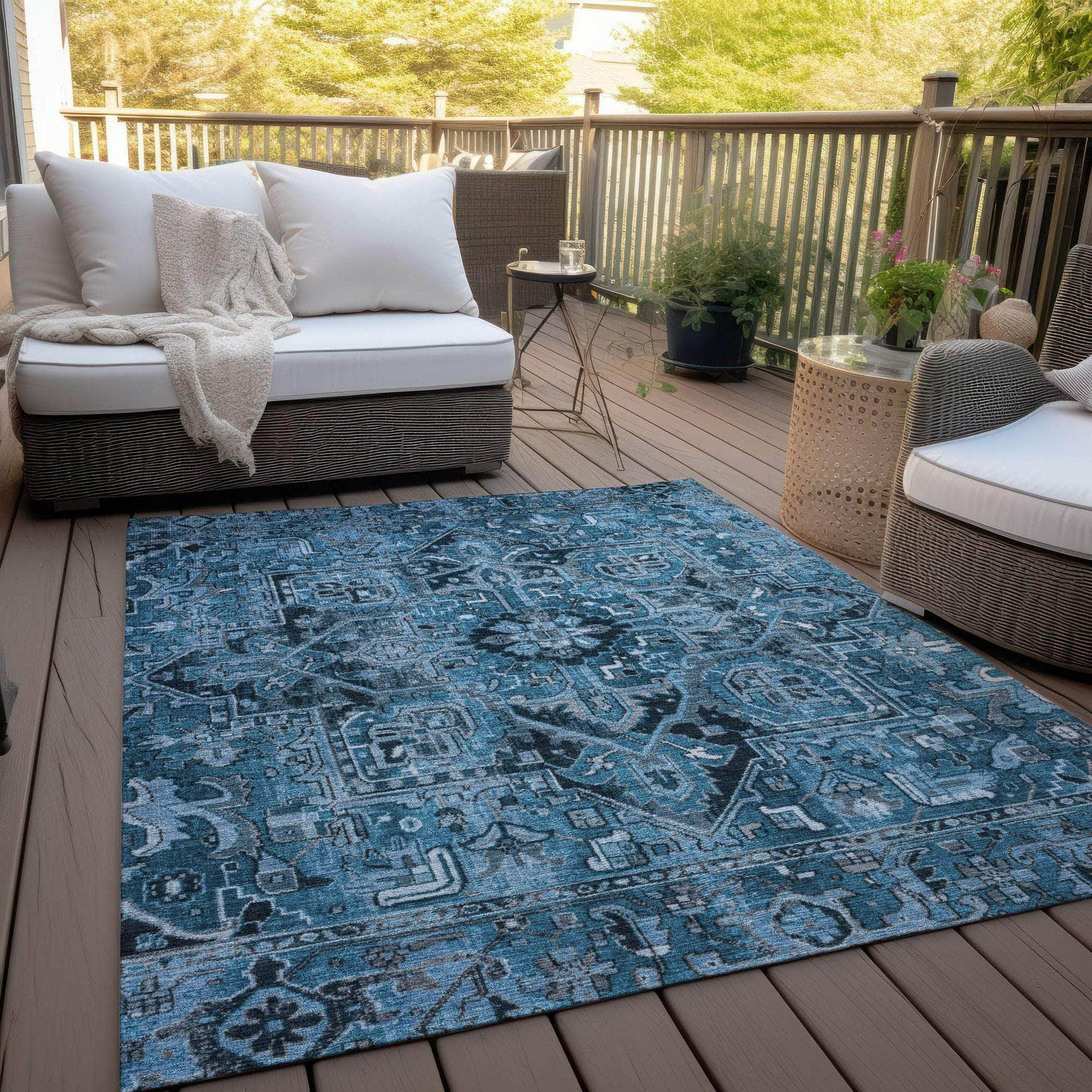 Machine Made ACN570 Blue  Rugs #color_blue 