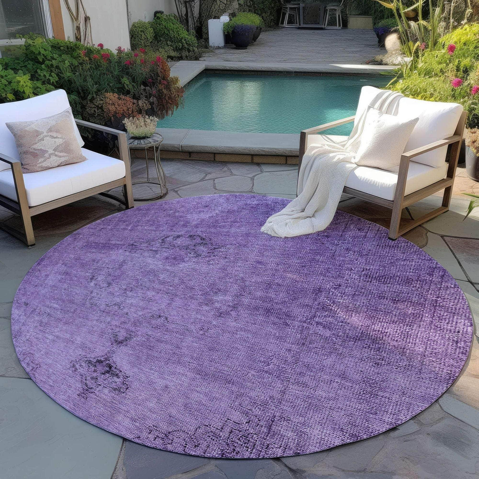 Machine Made ACN658 Purple  Rugs #color_purple 