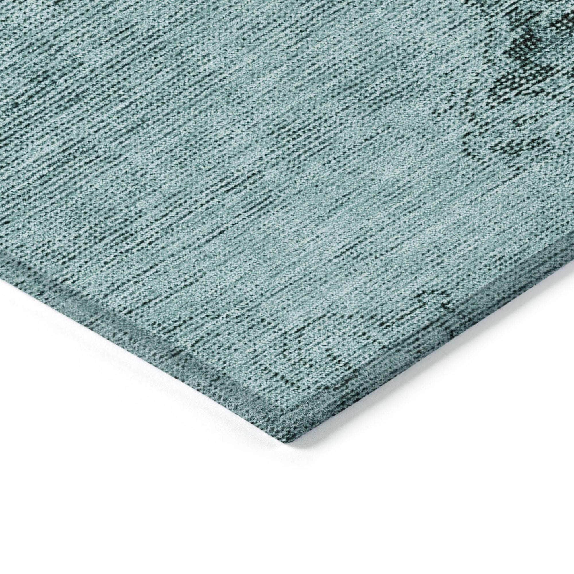 Machine Made ACN658 Teal  Rugs #color_teal 