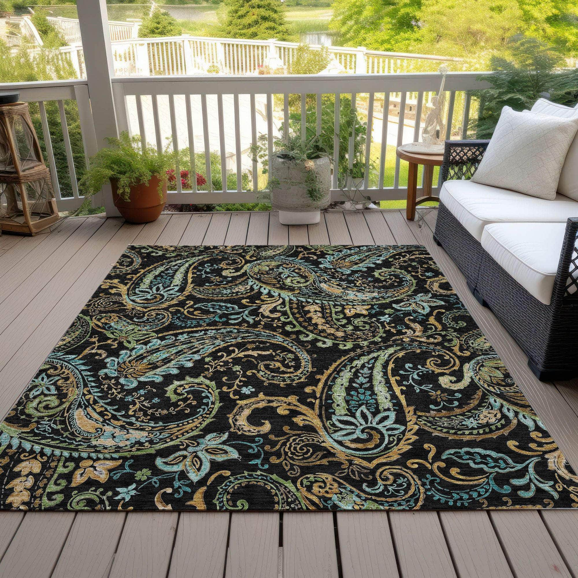 Machine Made ACN533 Black  Rugs #color_black 