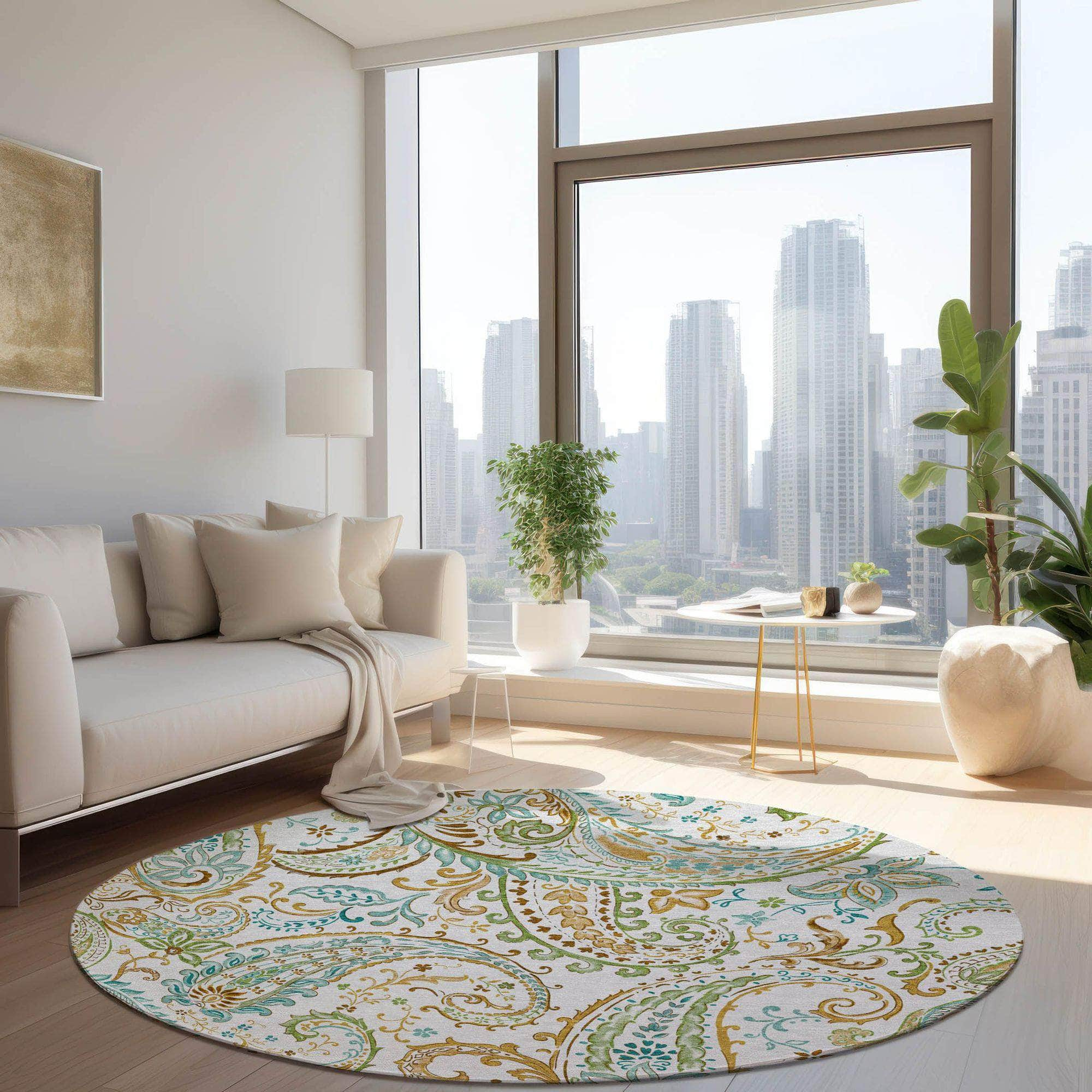 Machine Made ACN533 Ivory  Rugs #color_ivory 