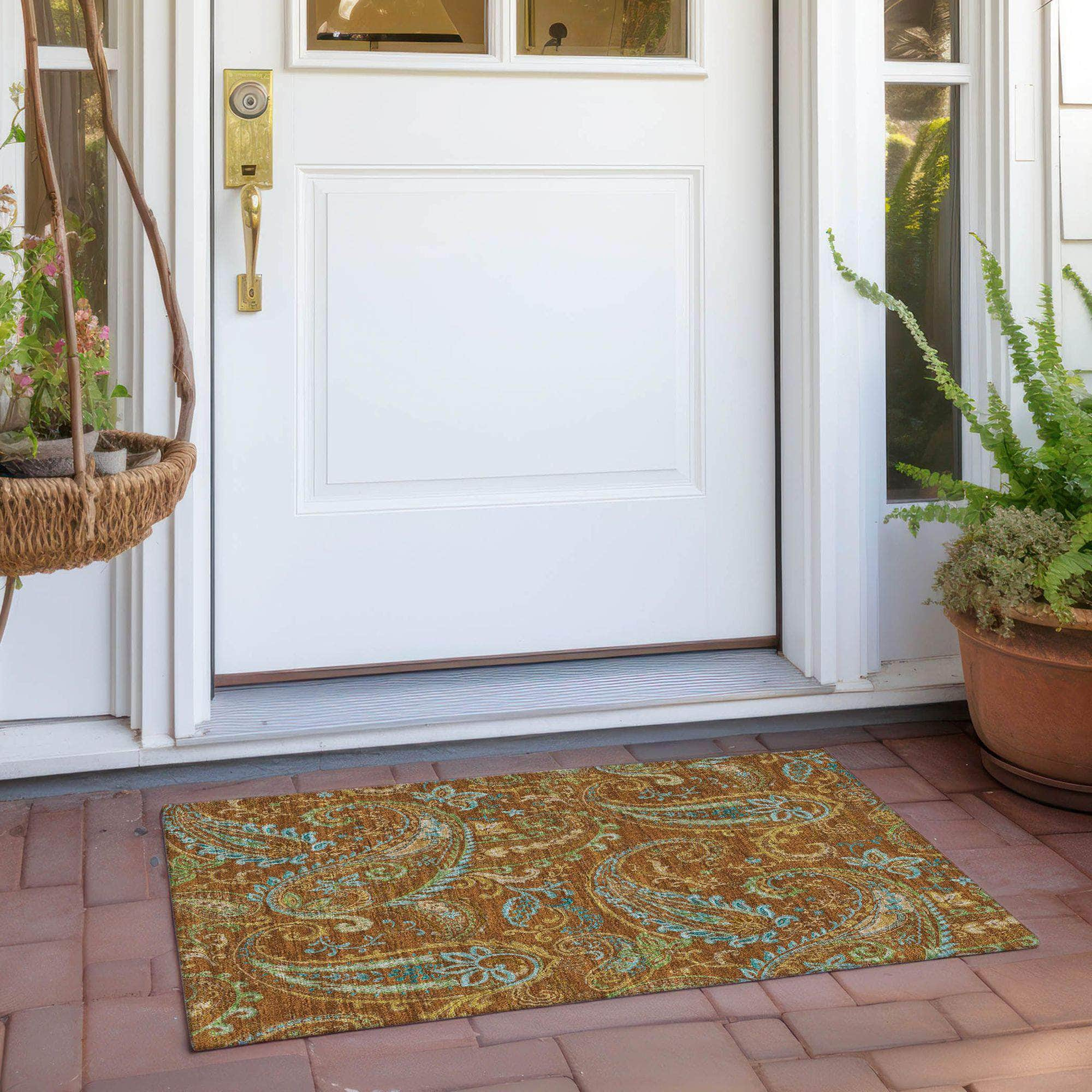 Machine Made ACN533 Paprika Orange Rugs #color_paprika orange