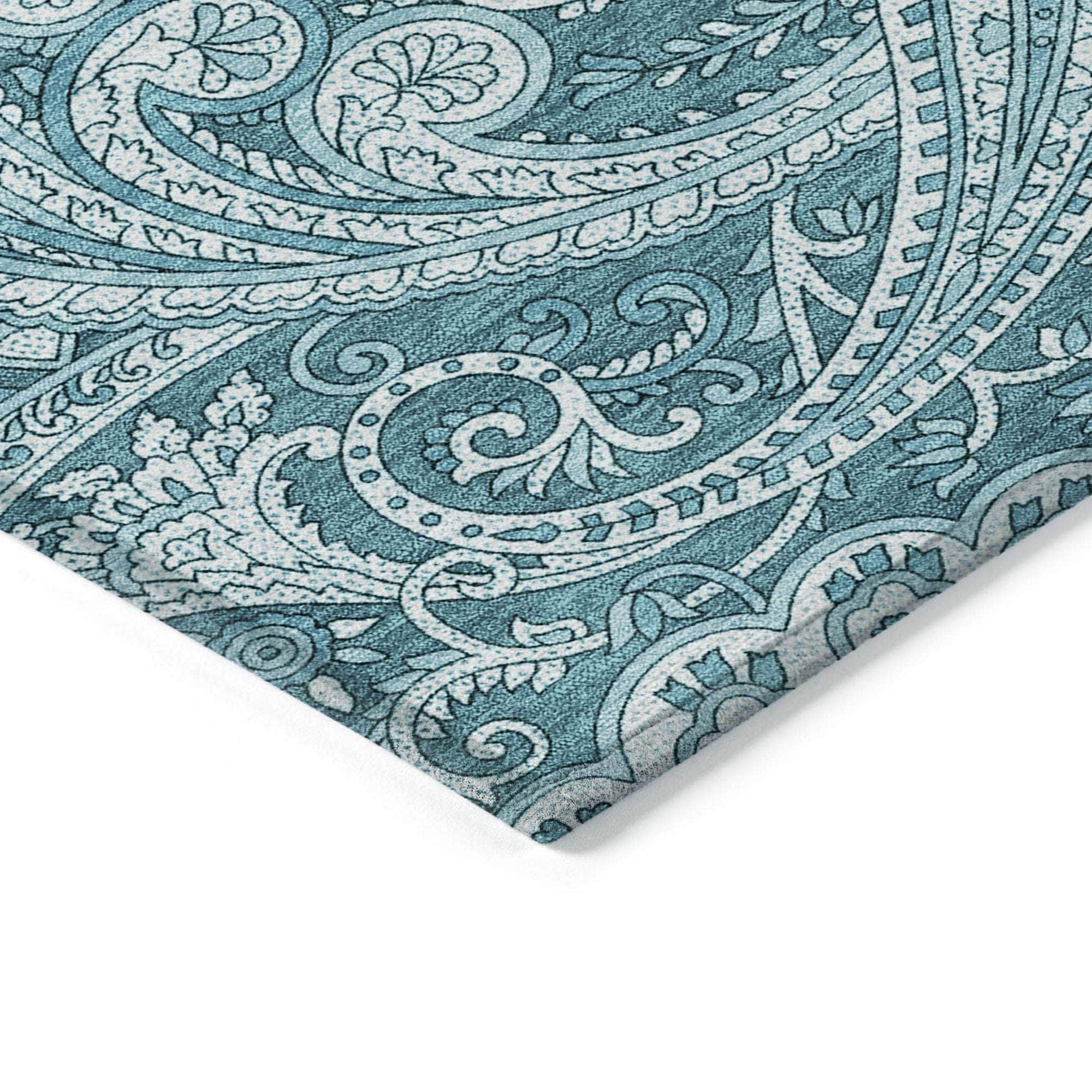 Machine Made ACN654 Turquoise Teal Rugs #color_turquoise teal