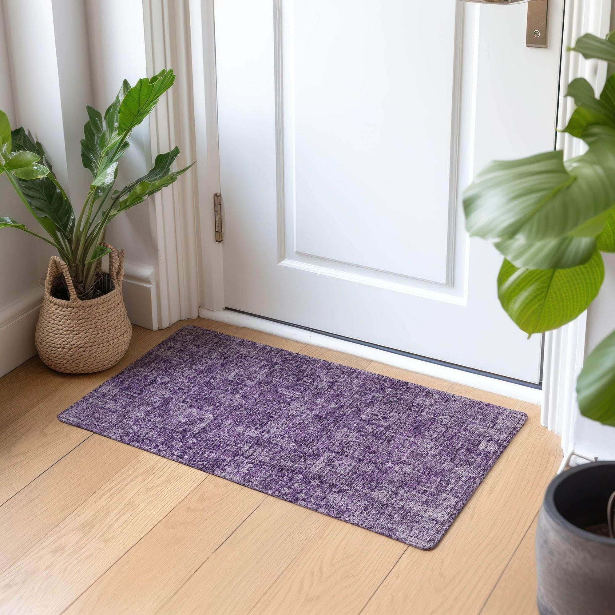 Machine Made ACN637 Purple  Rugs #color_purple 