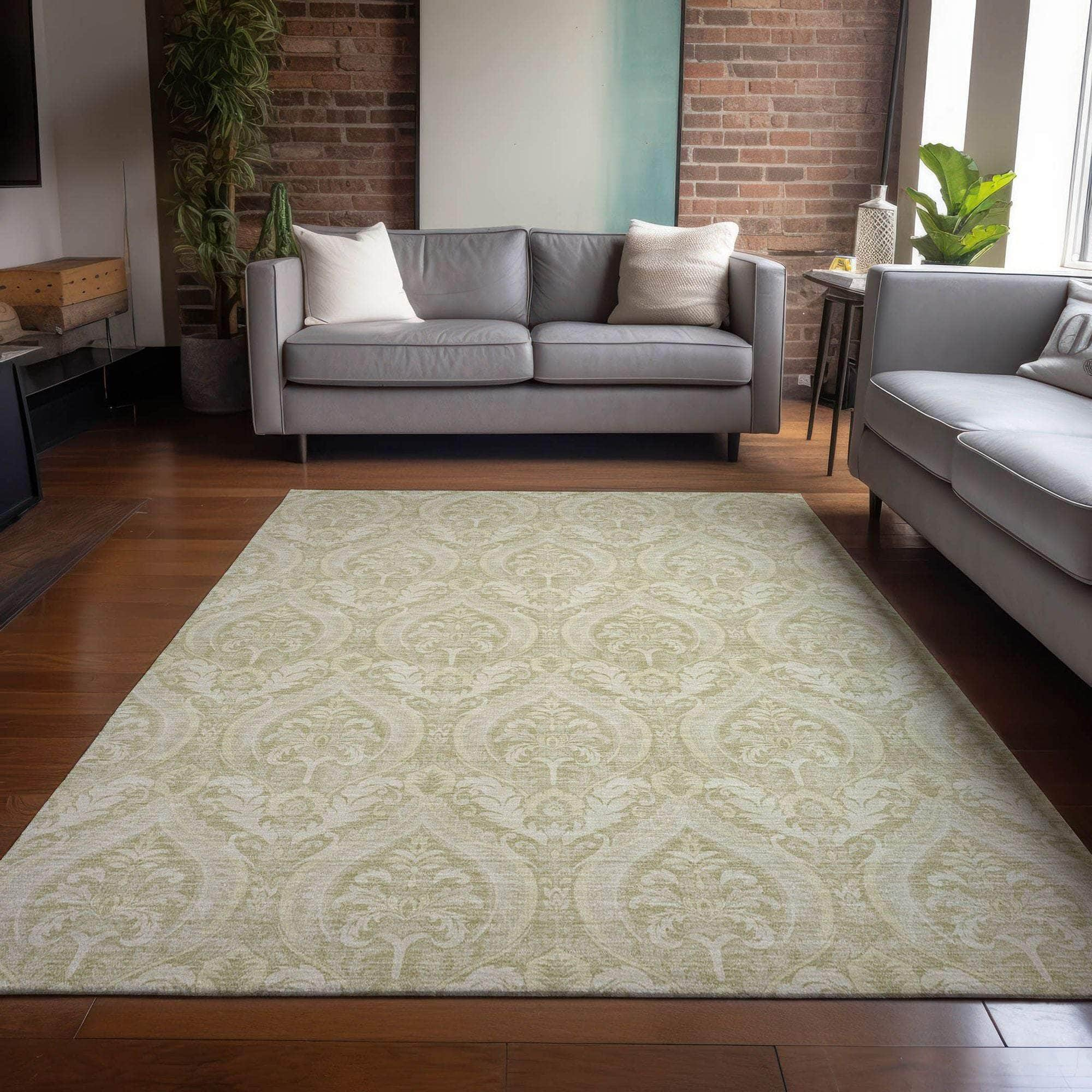 Machine Made ACN572 Beige Brown Rugs #color_beige brown