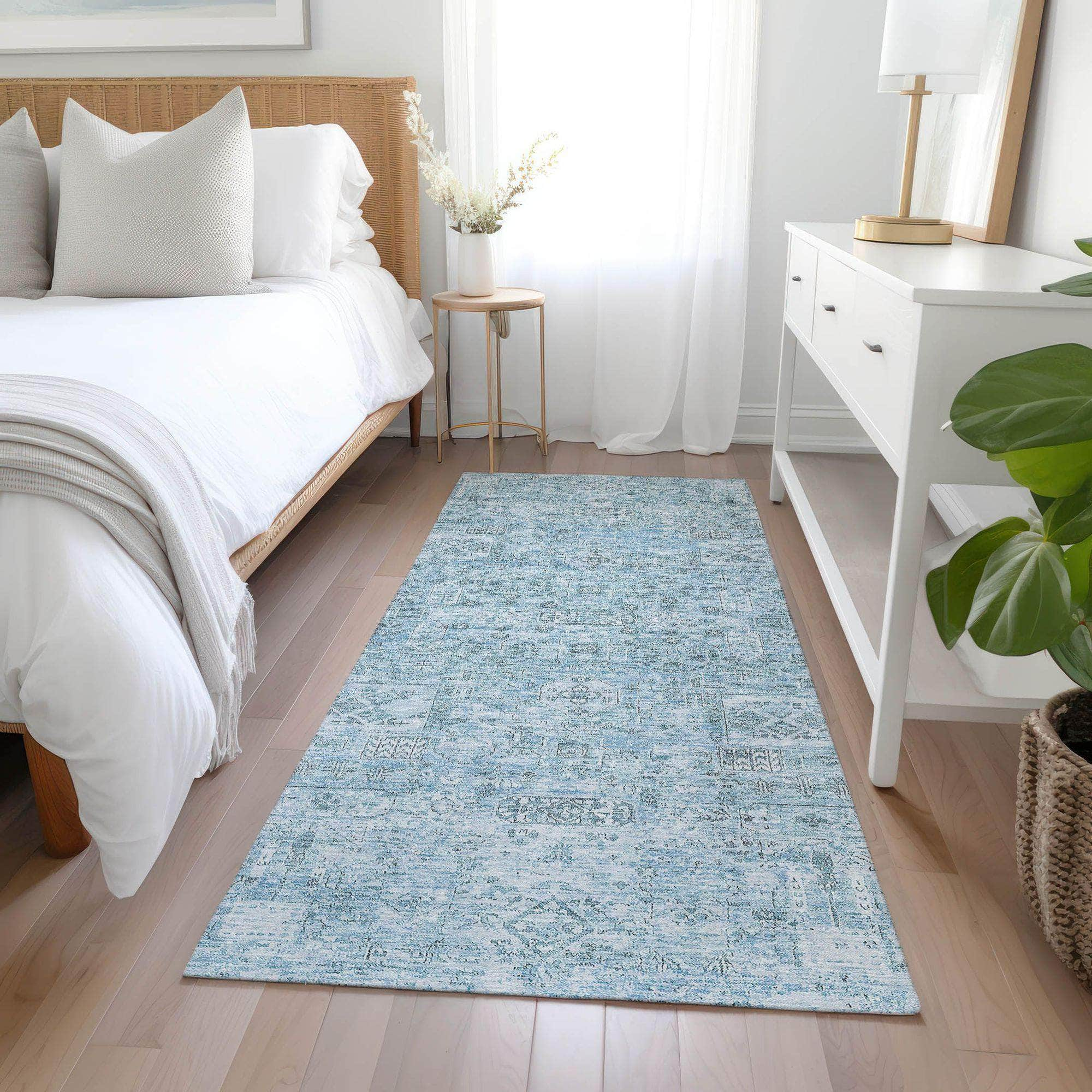 Machine Made ACN611 Sky Blue Rugs #color_sky blue