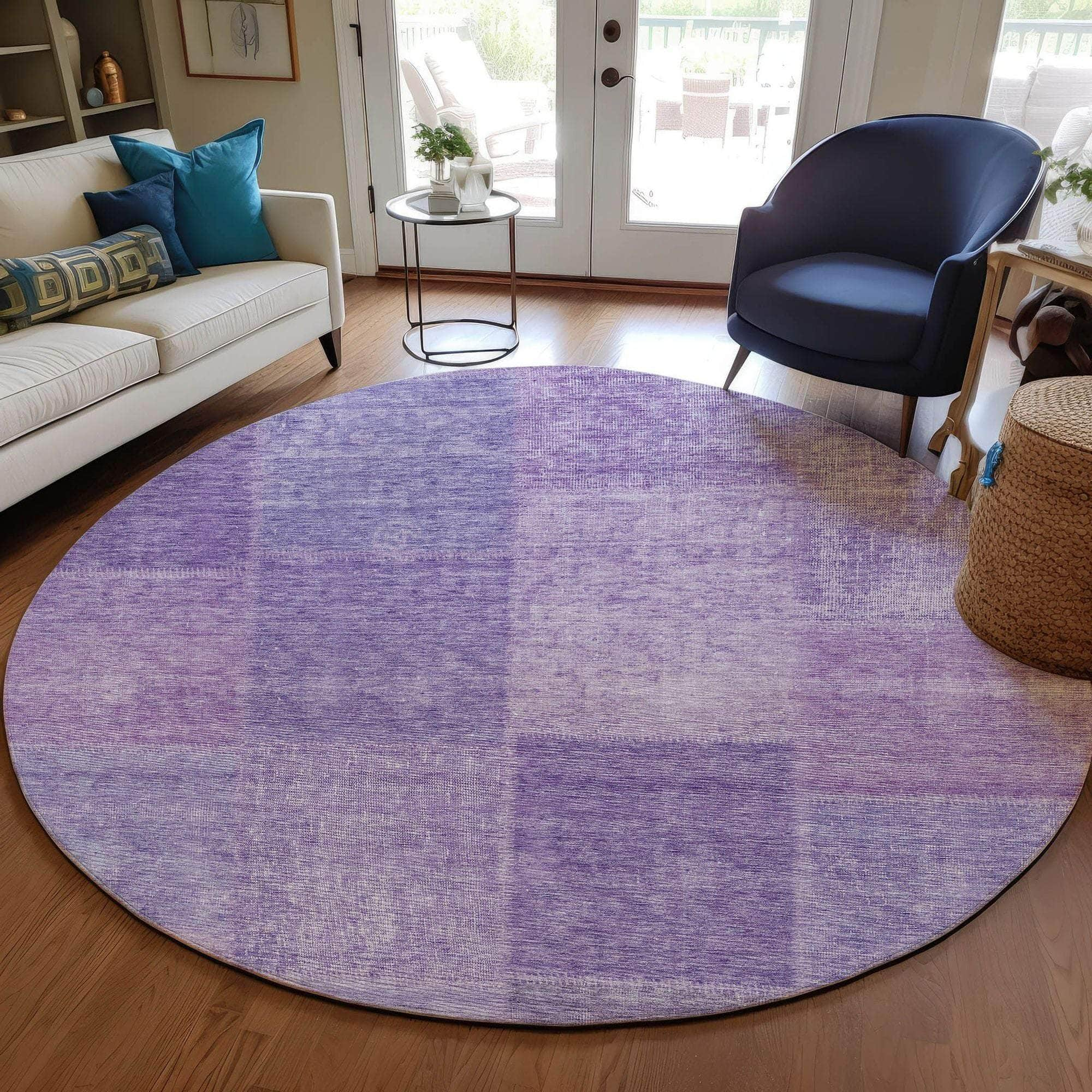 Machine Made ACN664 Lavender Purple Rugs #color_lavender purple