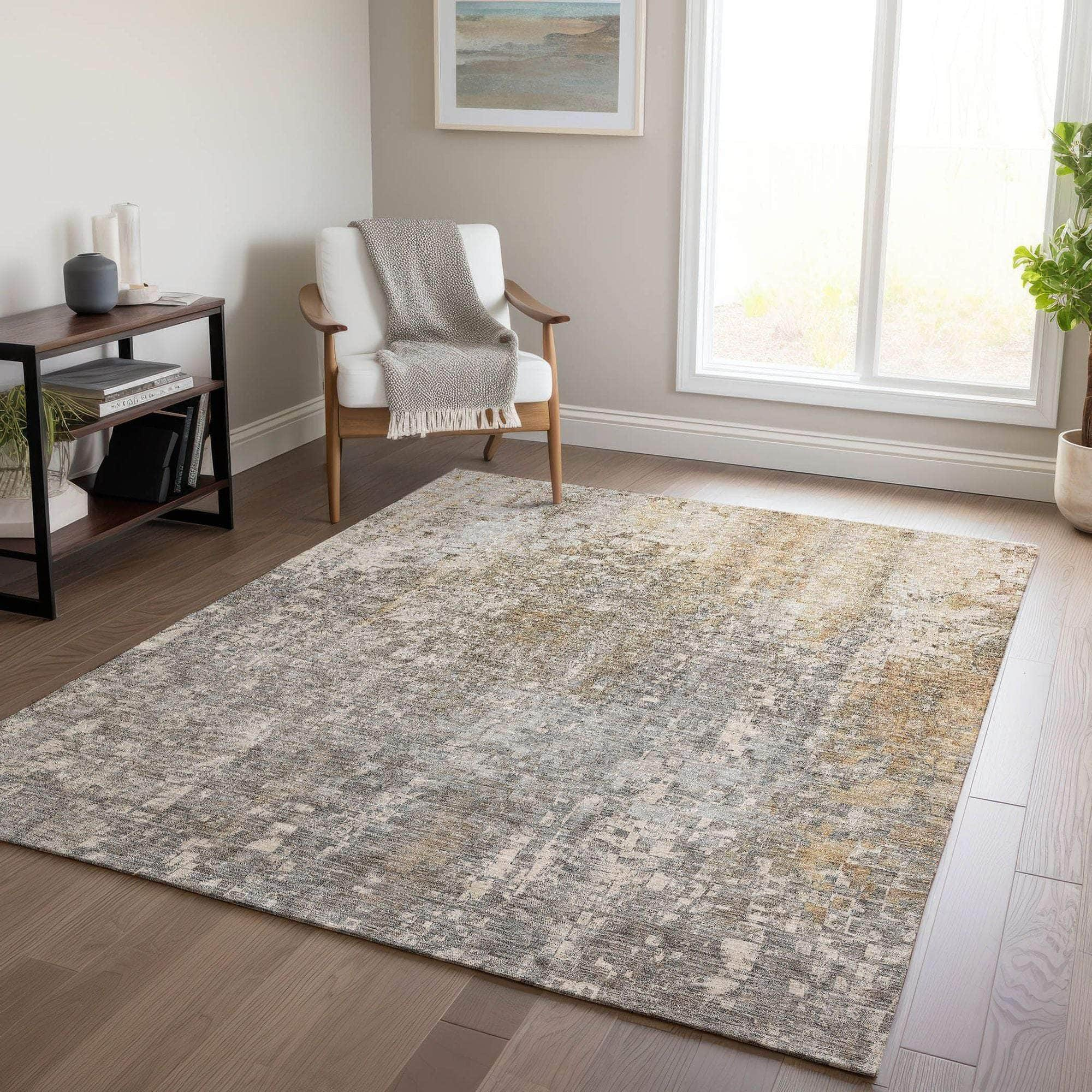 Machine Made ACN581 Beige Brown Rugs #color_beige brown