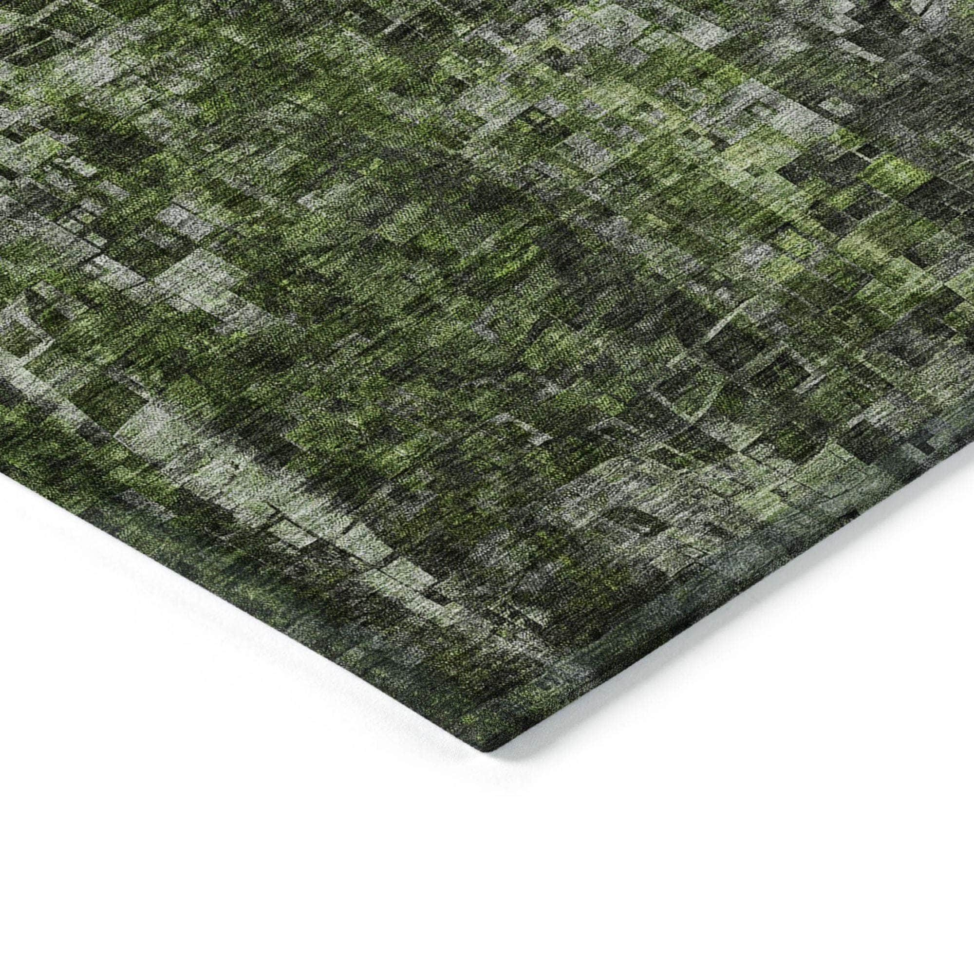 Machine Made ACN581 Green  Rugs #color_green 