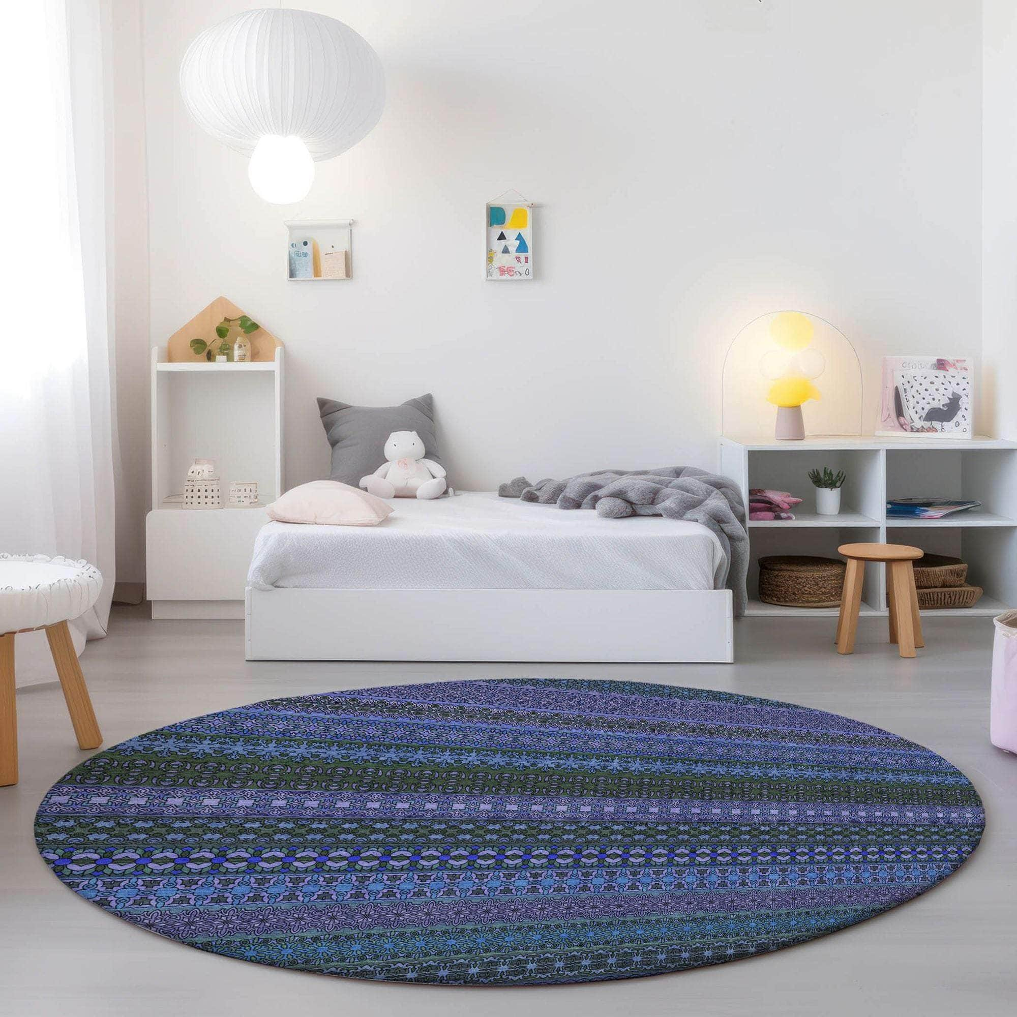 Machine Made ACN527 Blue  Rugs #color_blue 