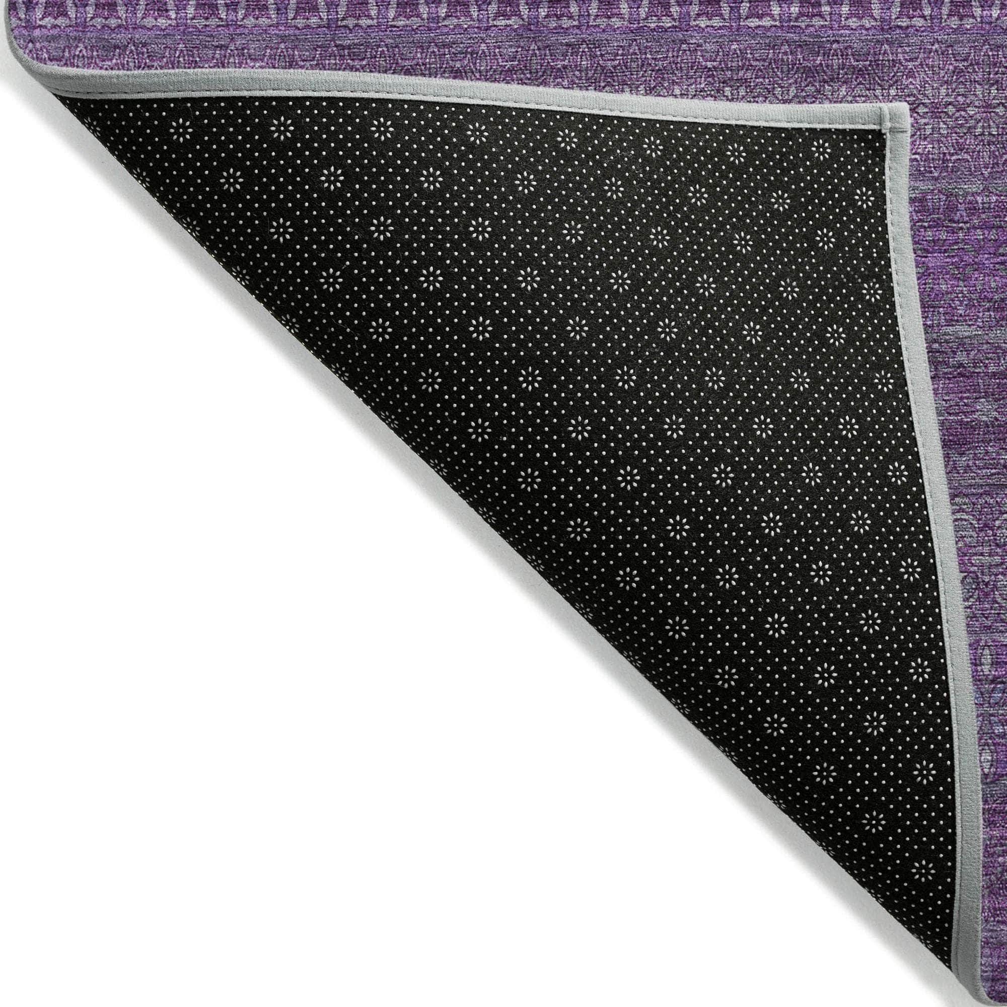 Machine Made ACN527 Eggplant Purple Rugs #color_eggplant purple