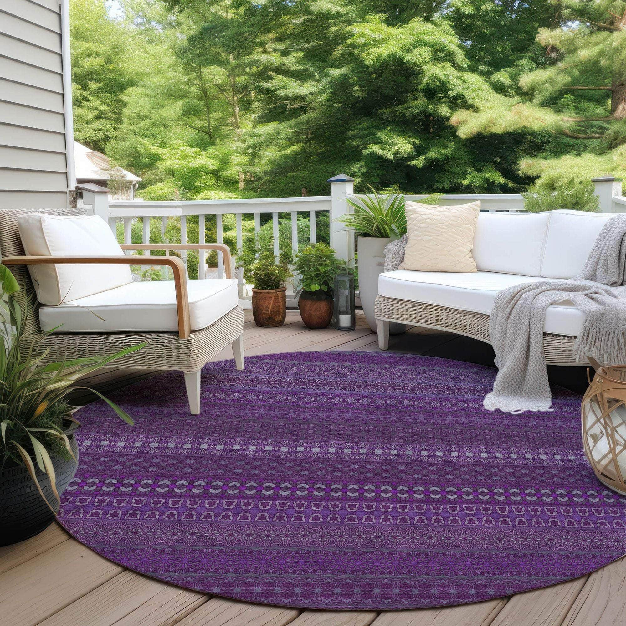 Machine Made ACN527 Eggplant Purple Rugs #color_eggplant purple