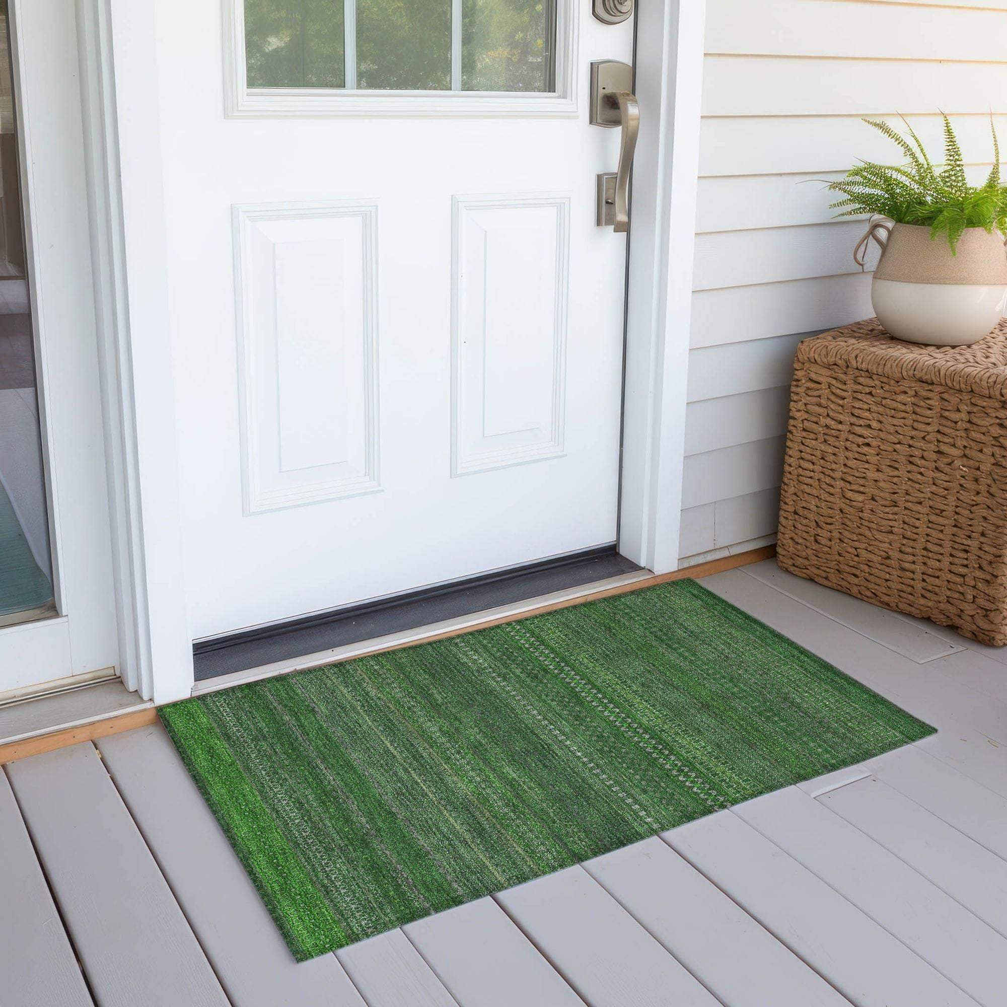 Machine Made ACN527 Fern Green Rugs #color_fern green