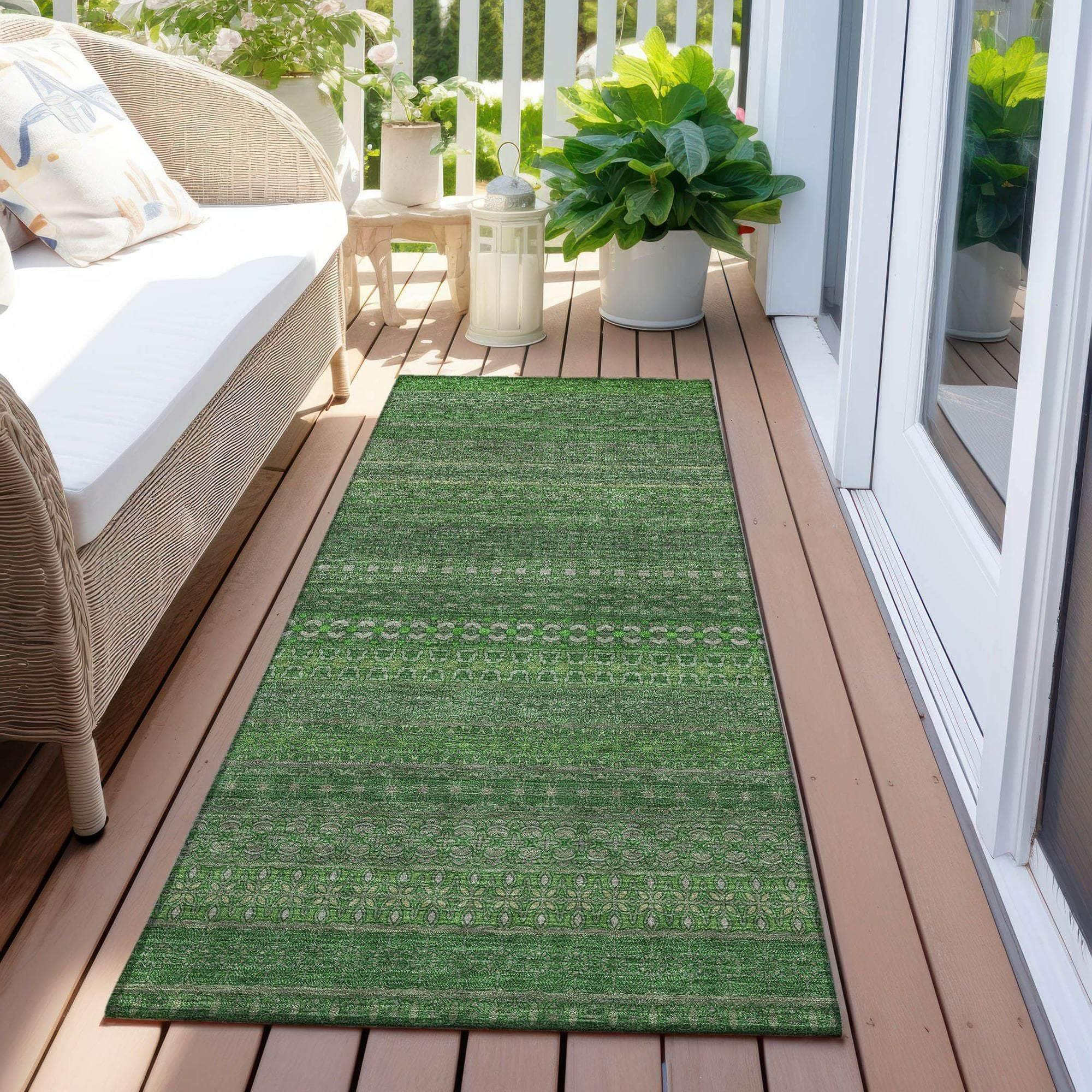 Machine Made ACN527 Fern Green Rugs #color_fern green