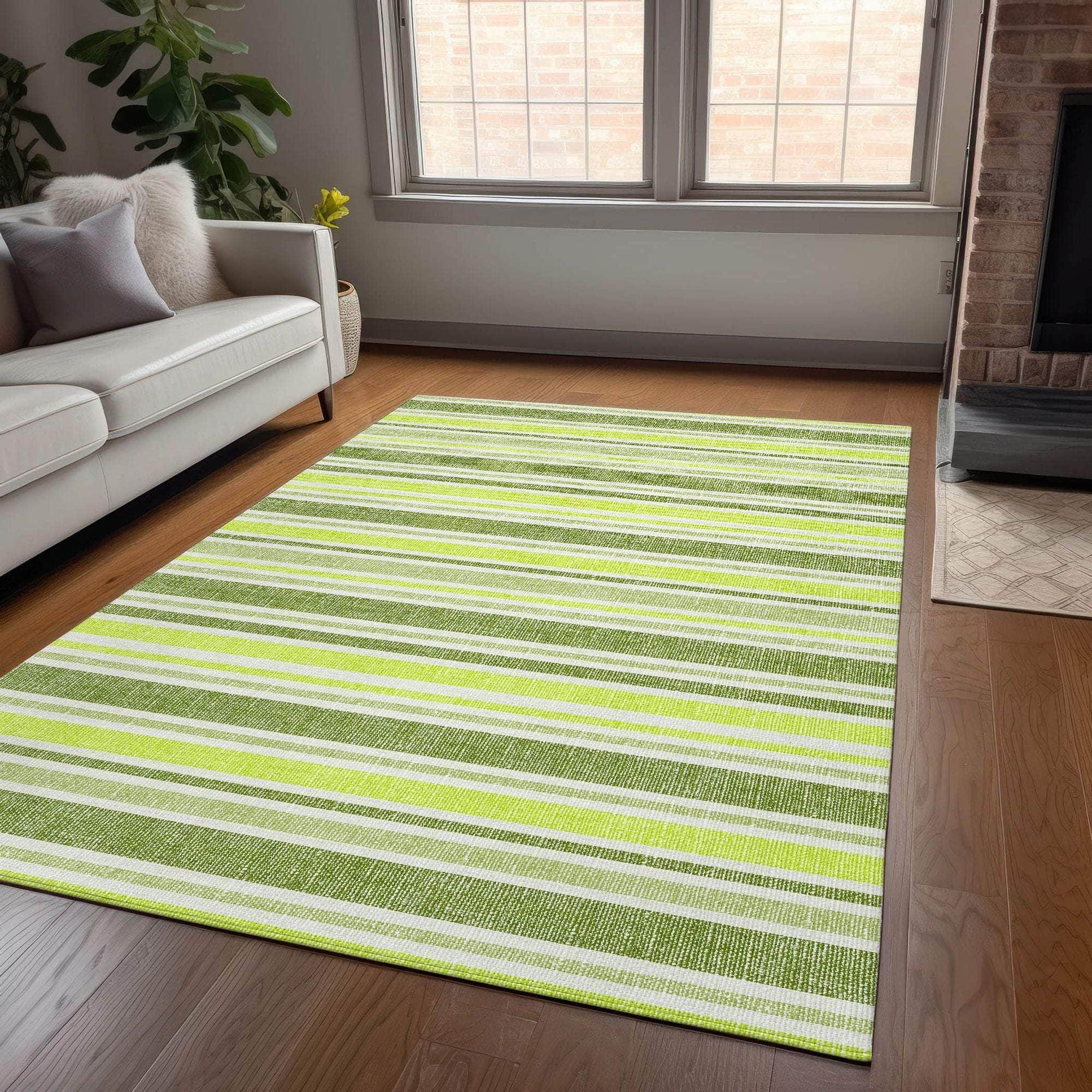 Machine Made ACN531 Fern Green Rugs #color_fern green