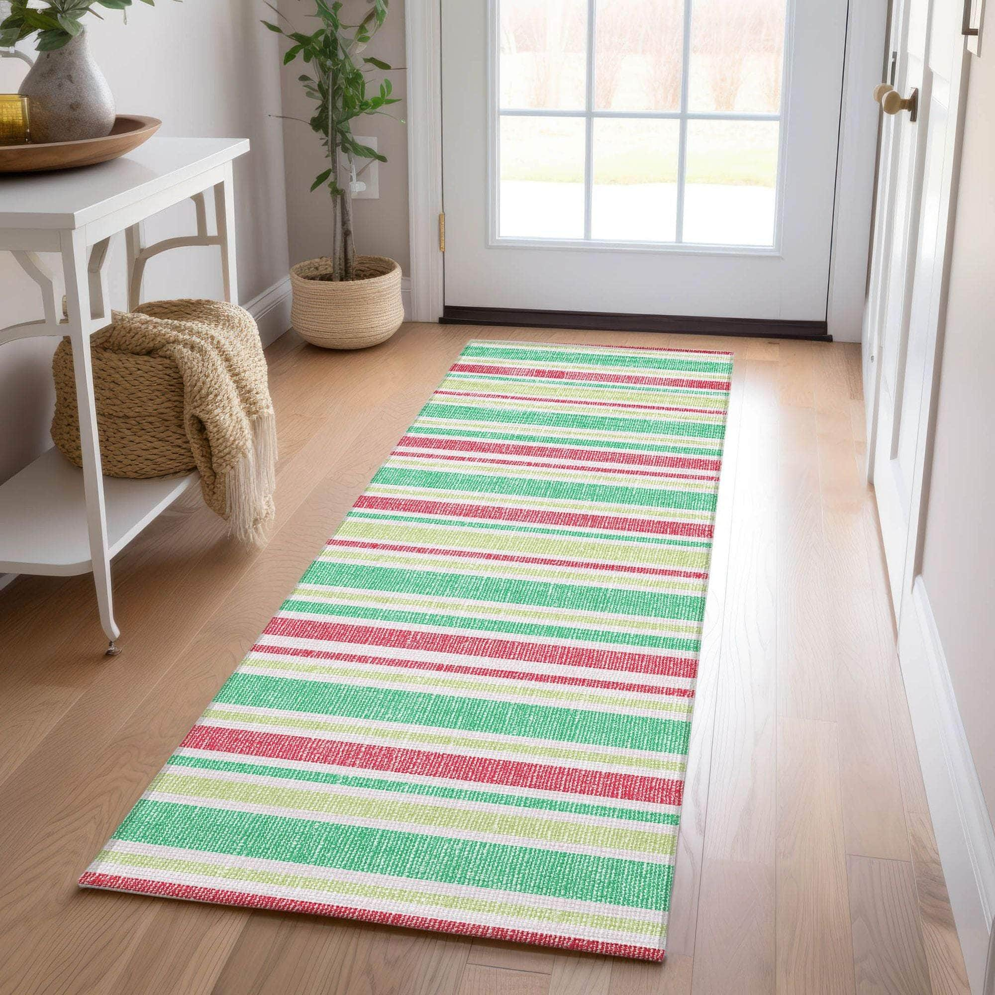 Machine Made ACN531 Green  Rugs #color_green 