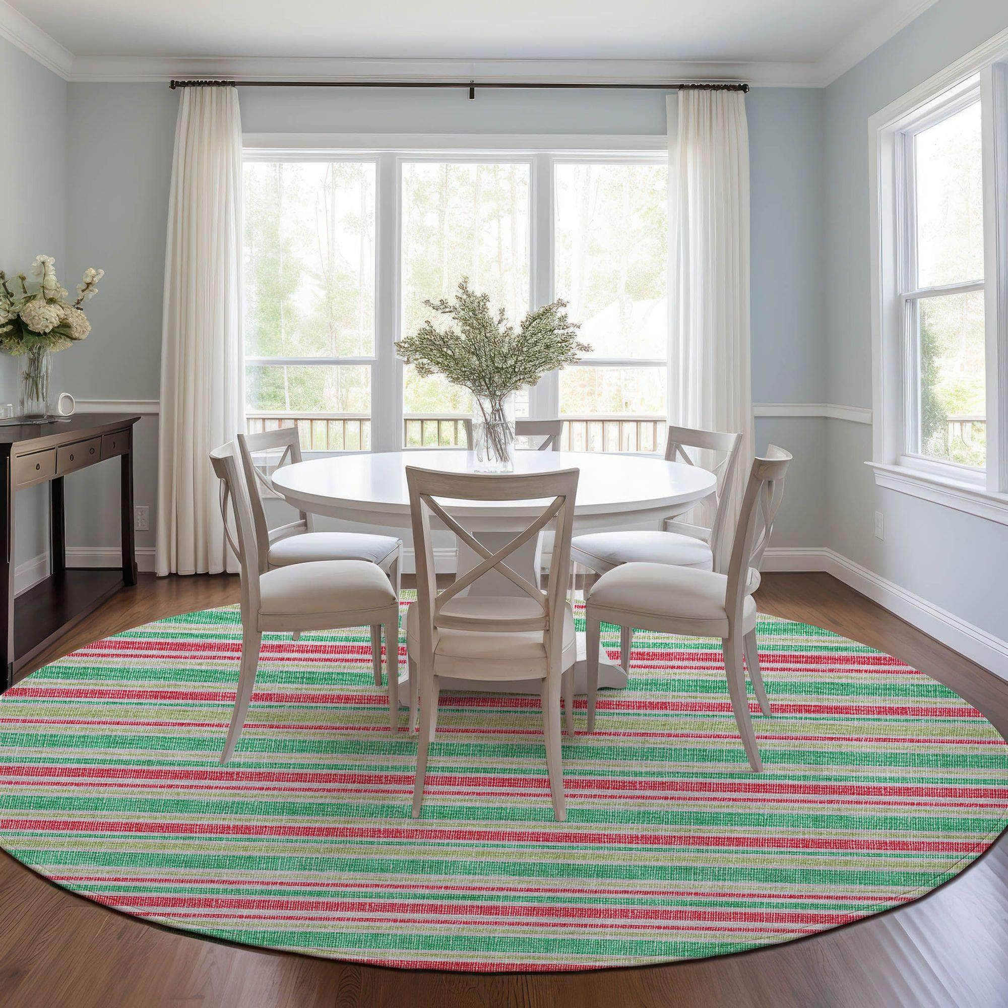 Machine Made ACN531 Green  Rugs #color_green 