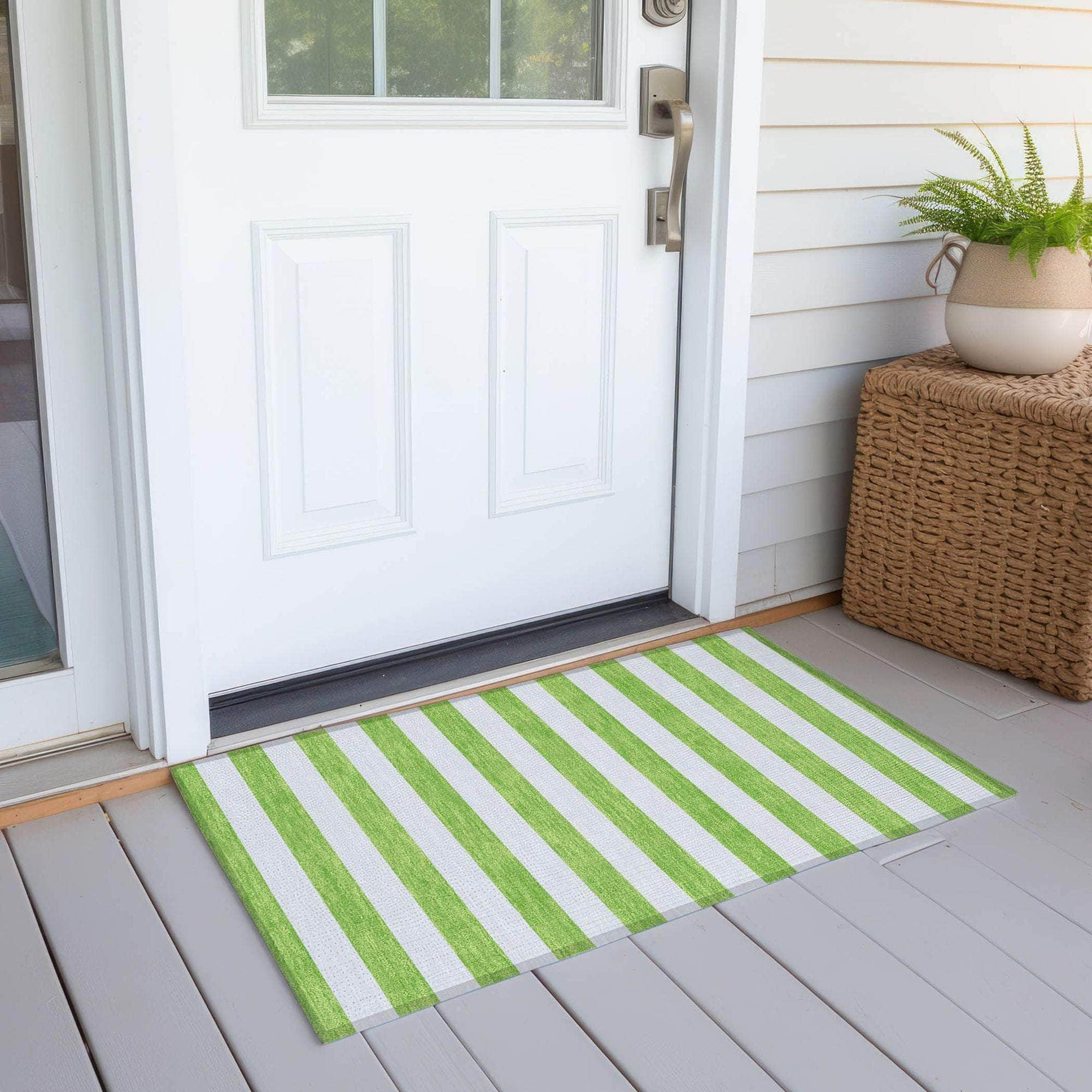 Machine Made ACN528 Lime Green Rugs #color_lime green