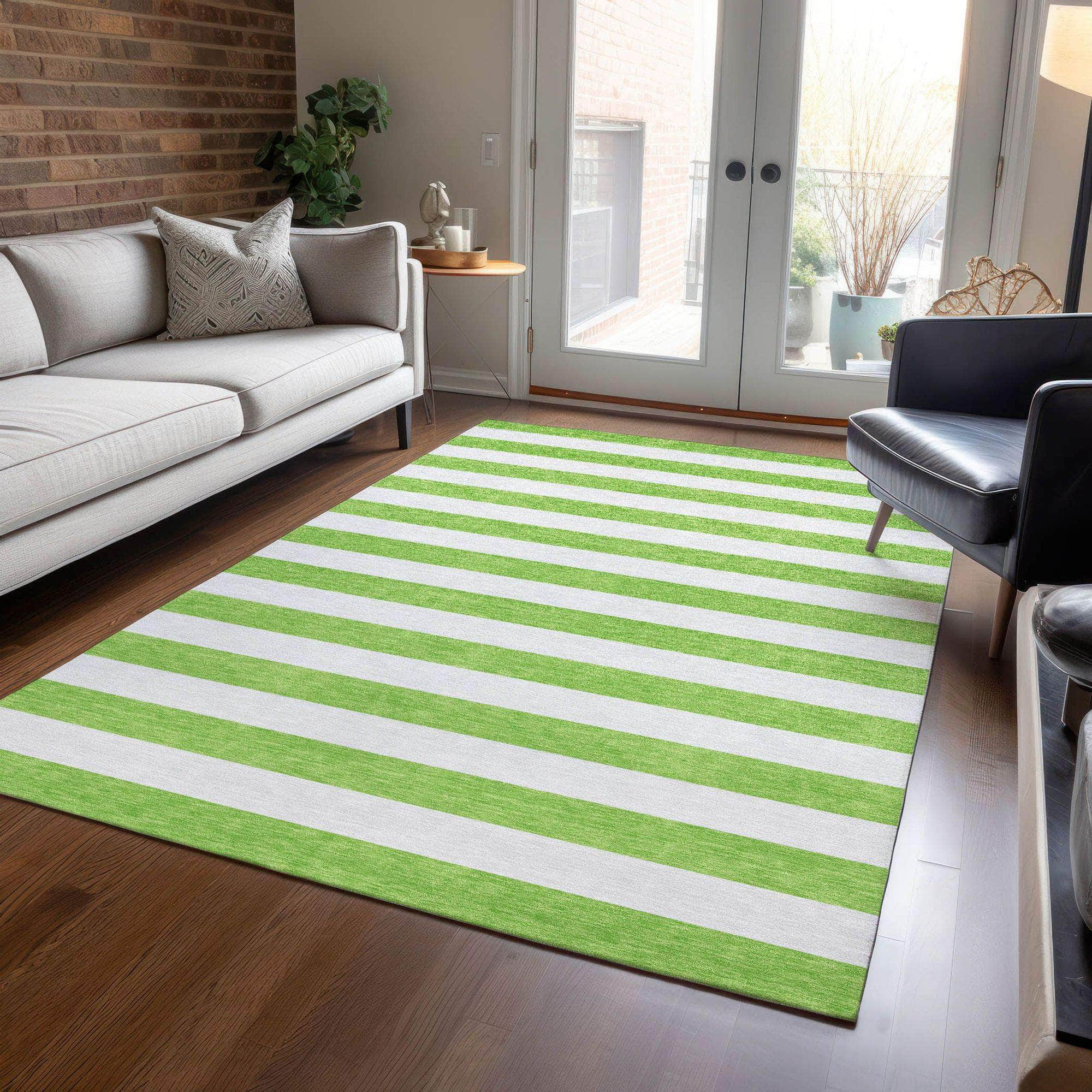 Machine Made ACN528 Lime Green Rugs #color_lime green