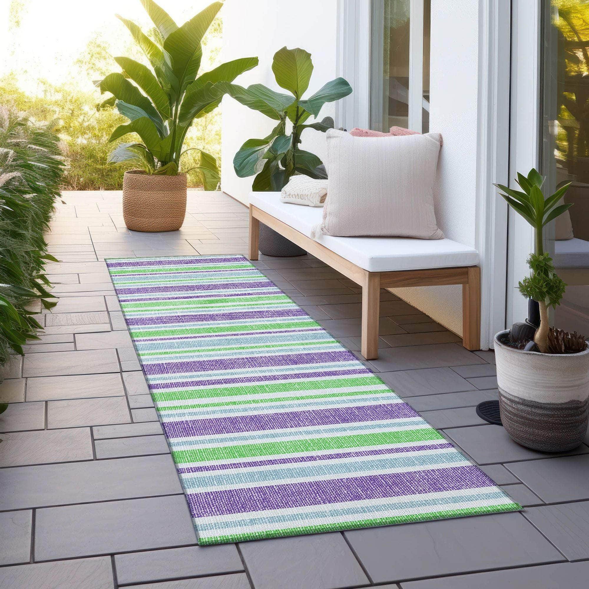 Machine Made ACN531 Lime Green Rugs #color_lime green