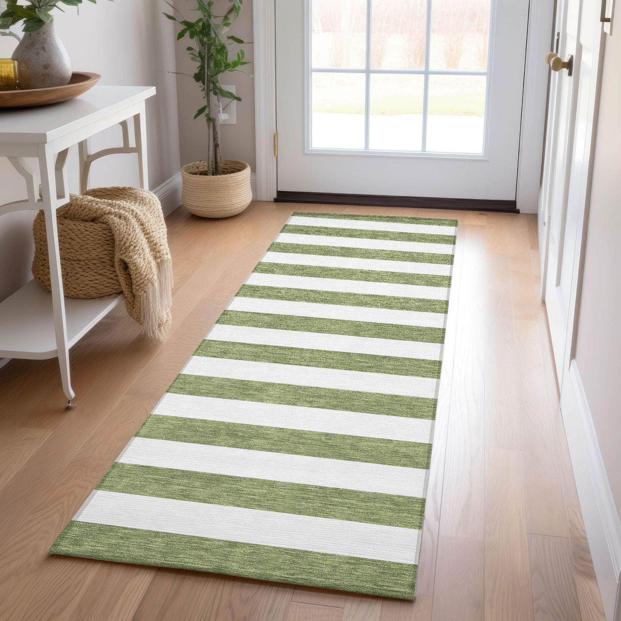 Machine Made ACN528 Olive Green Rugs #color_olive green