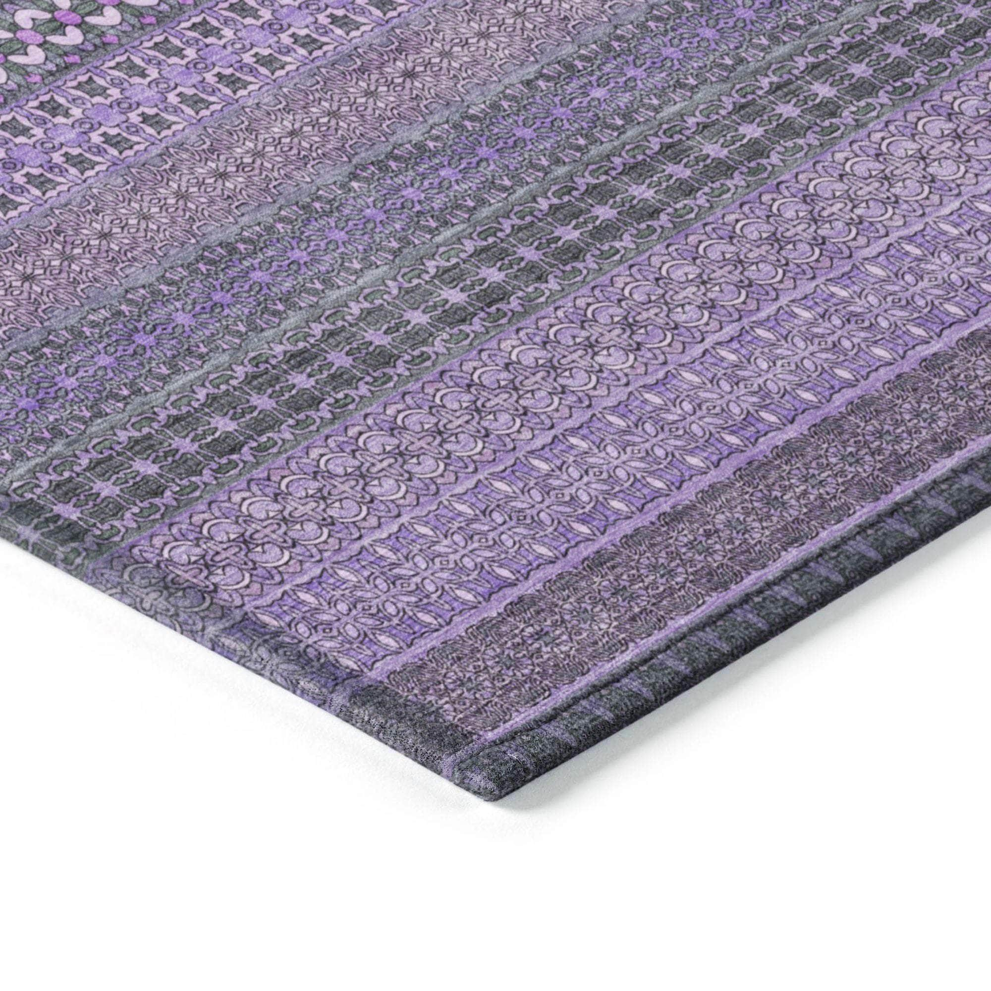 Machine Made ACN527 Purple  Rugs #color_purple 