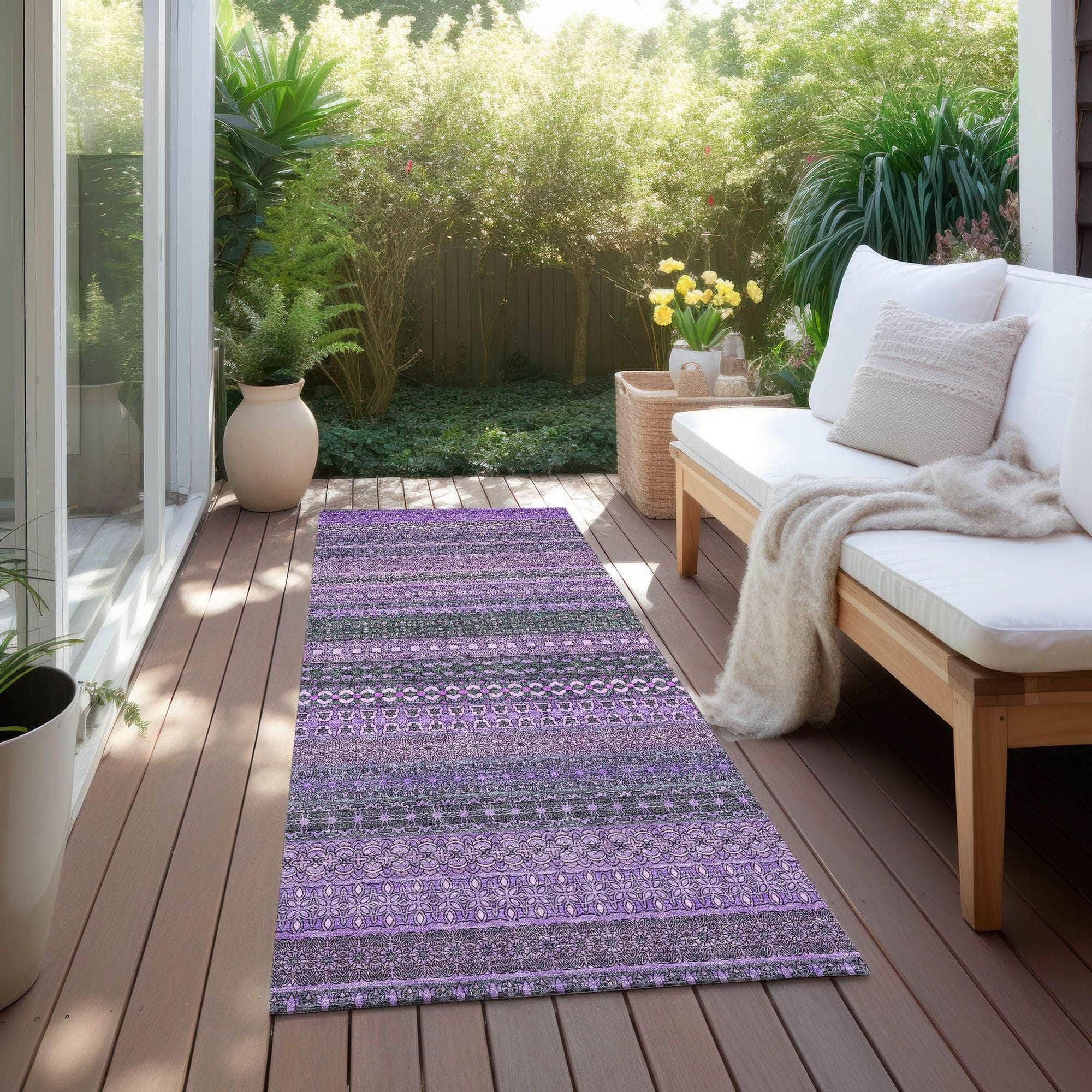 Machine Made ACN527 Purple  Rugs #color_purple 