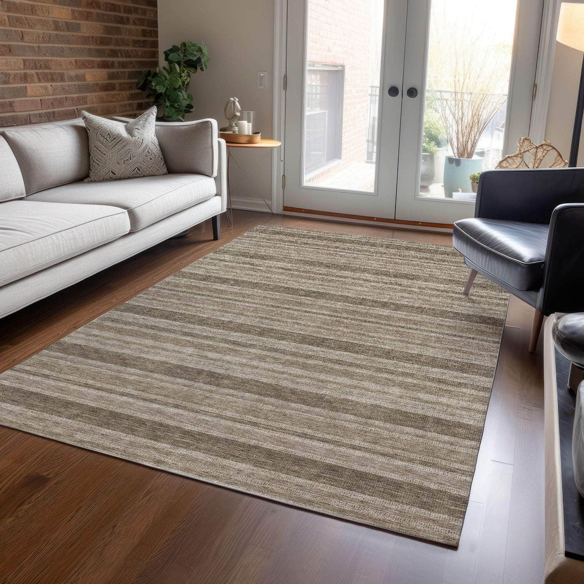 Machine Made ACN531 Taupe Brown Rugs #color_taupe brown