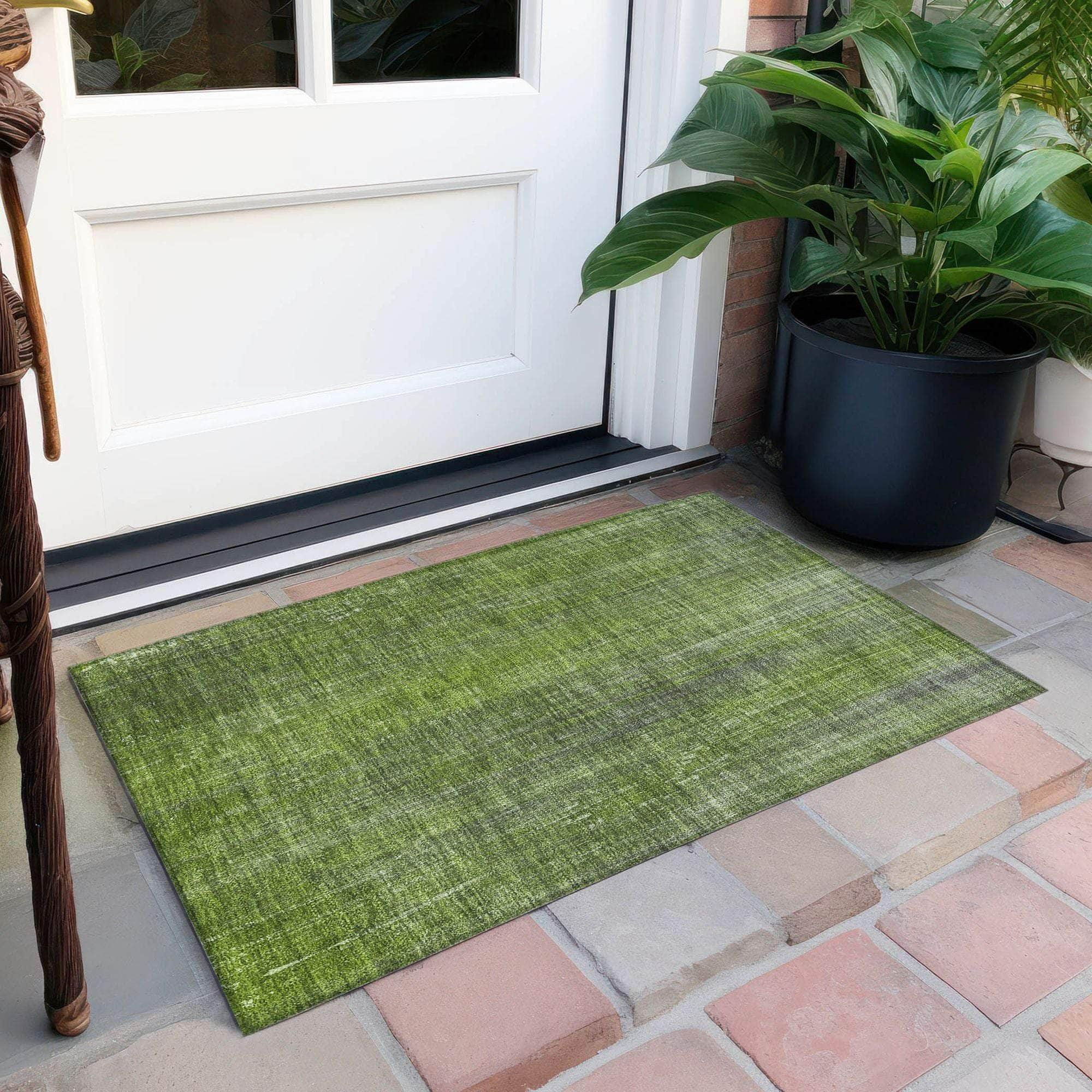 Machine Made ACN552 Green  Rugs #color_green 