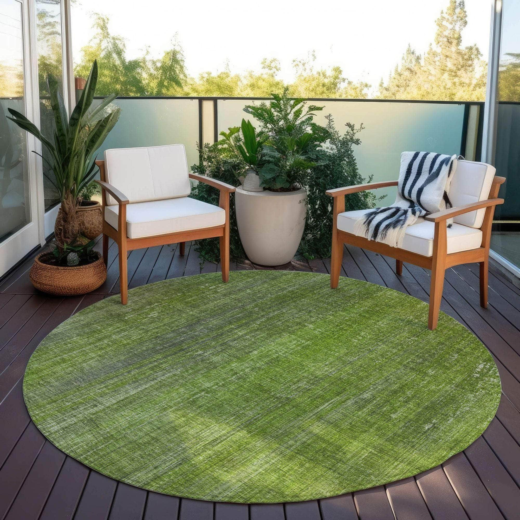 Machine Made ACN552 Green  Rugs #color_green 