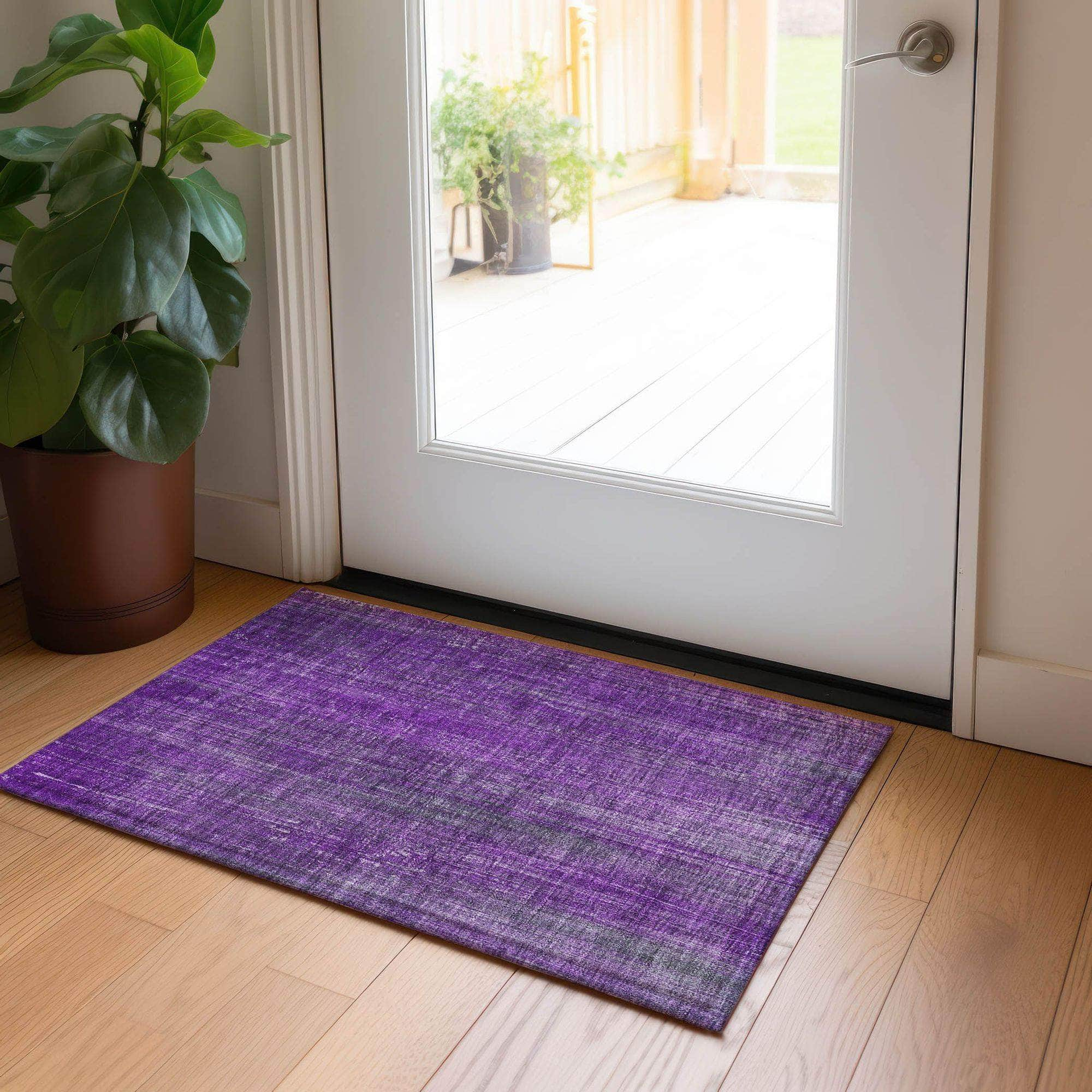 Machine Made ACN552 Purple  Rugs #color_purple 