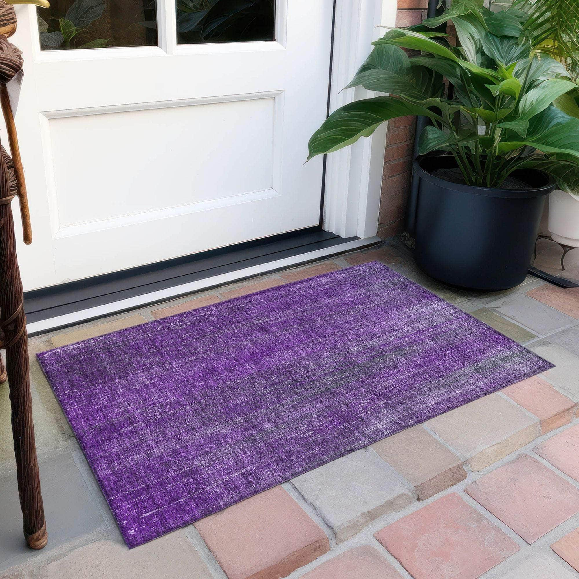 Machine Made ACN552 Purple  Rugs #color_purple 