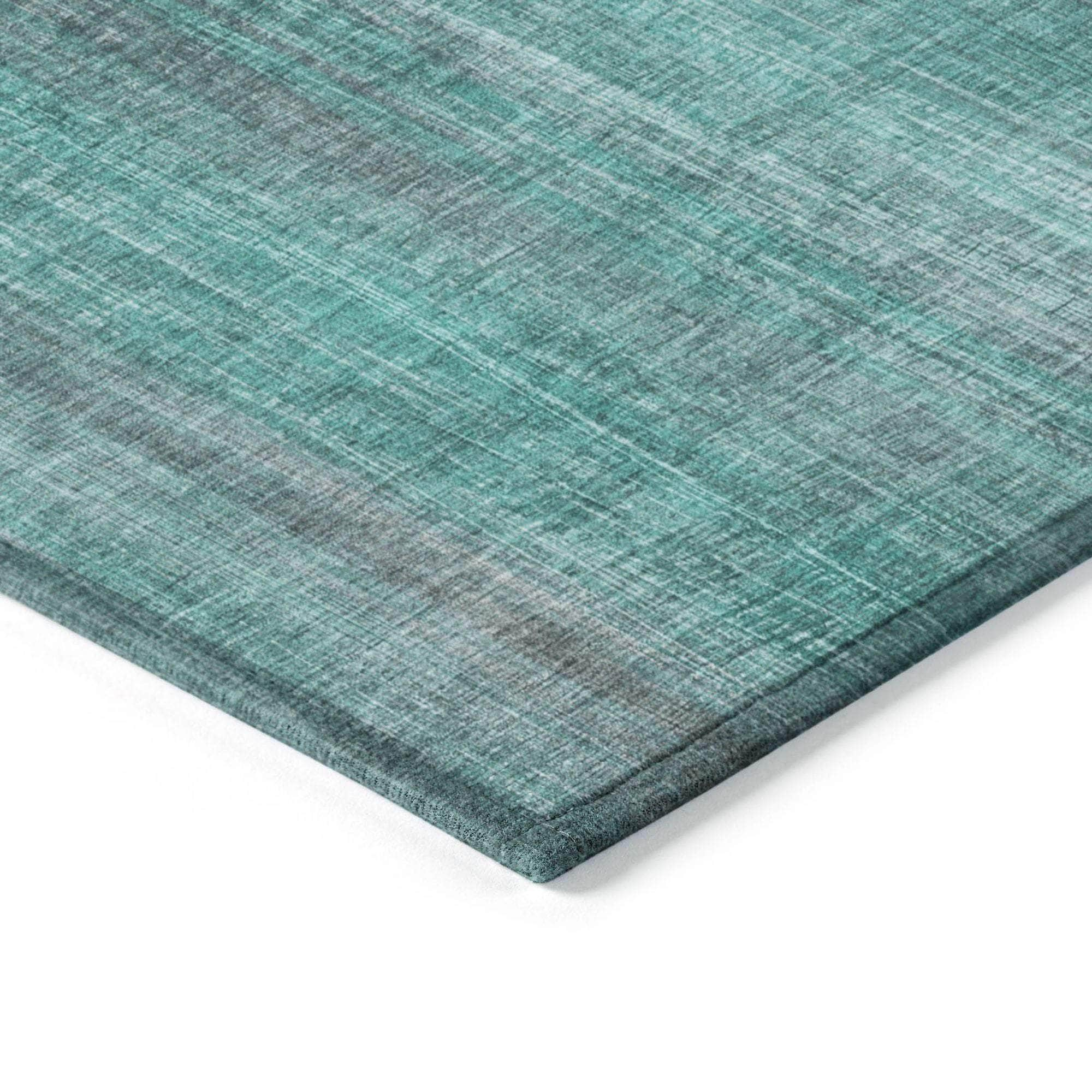 Machine Made ACN552 Teal  Rugs #color_teal 