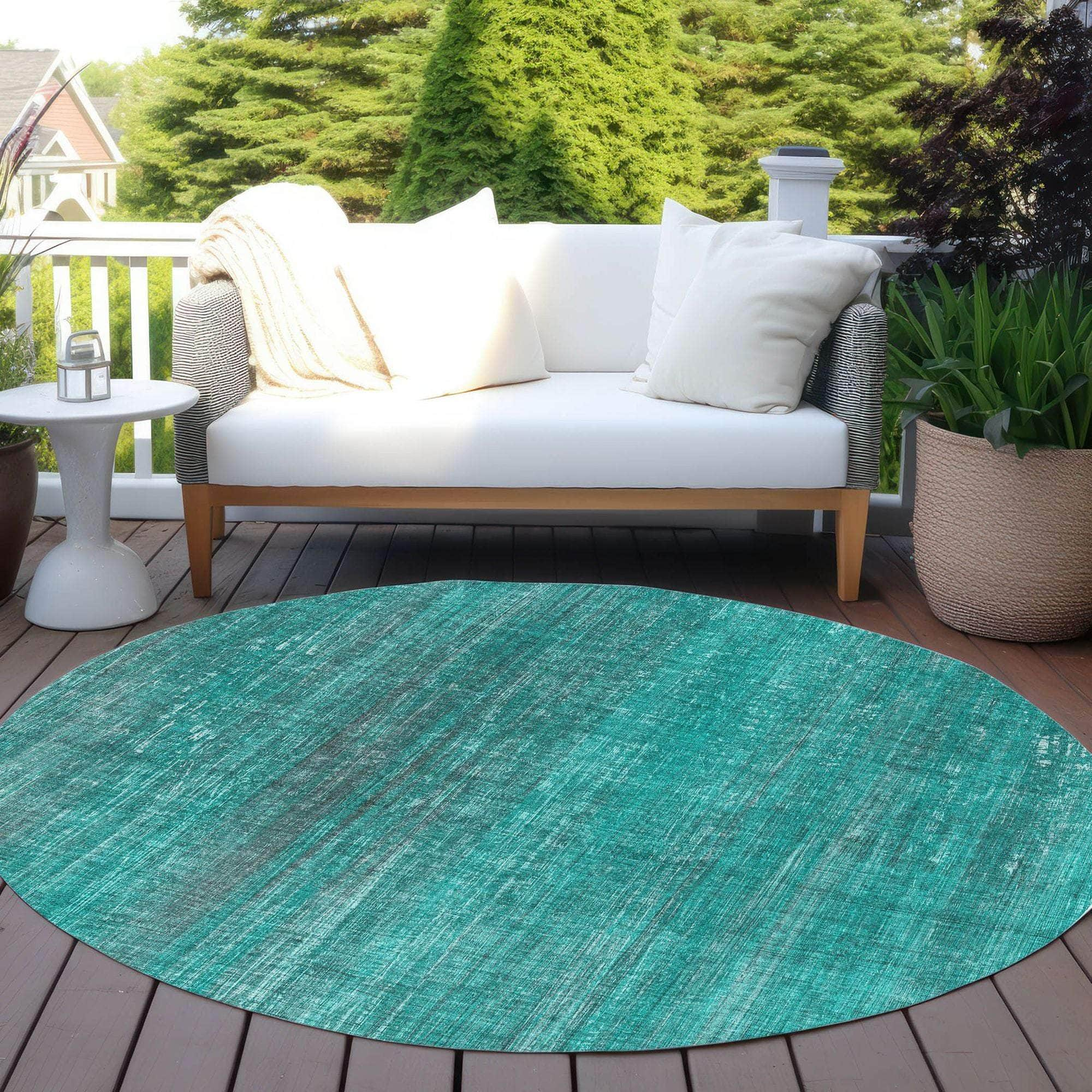 Machine Made ACN552 Teal  Rugs #color_teal 