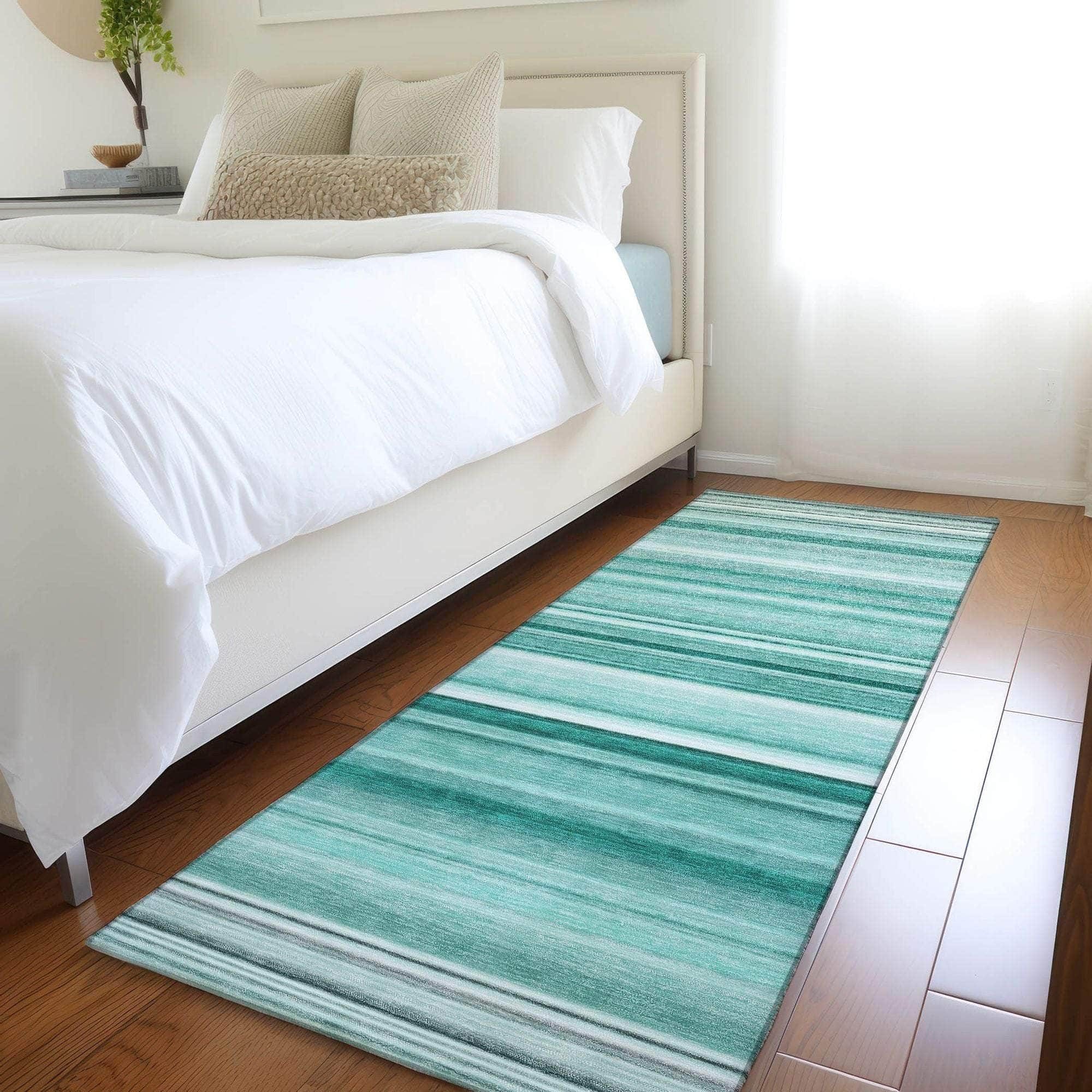 Machine Made ACN529 Aqua Teal Rugs #color_aqua teal