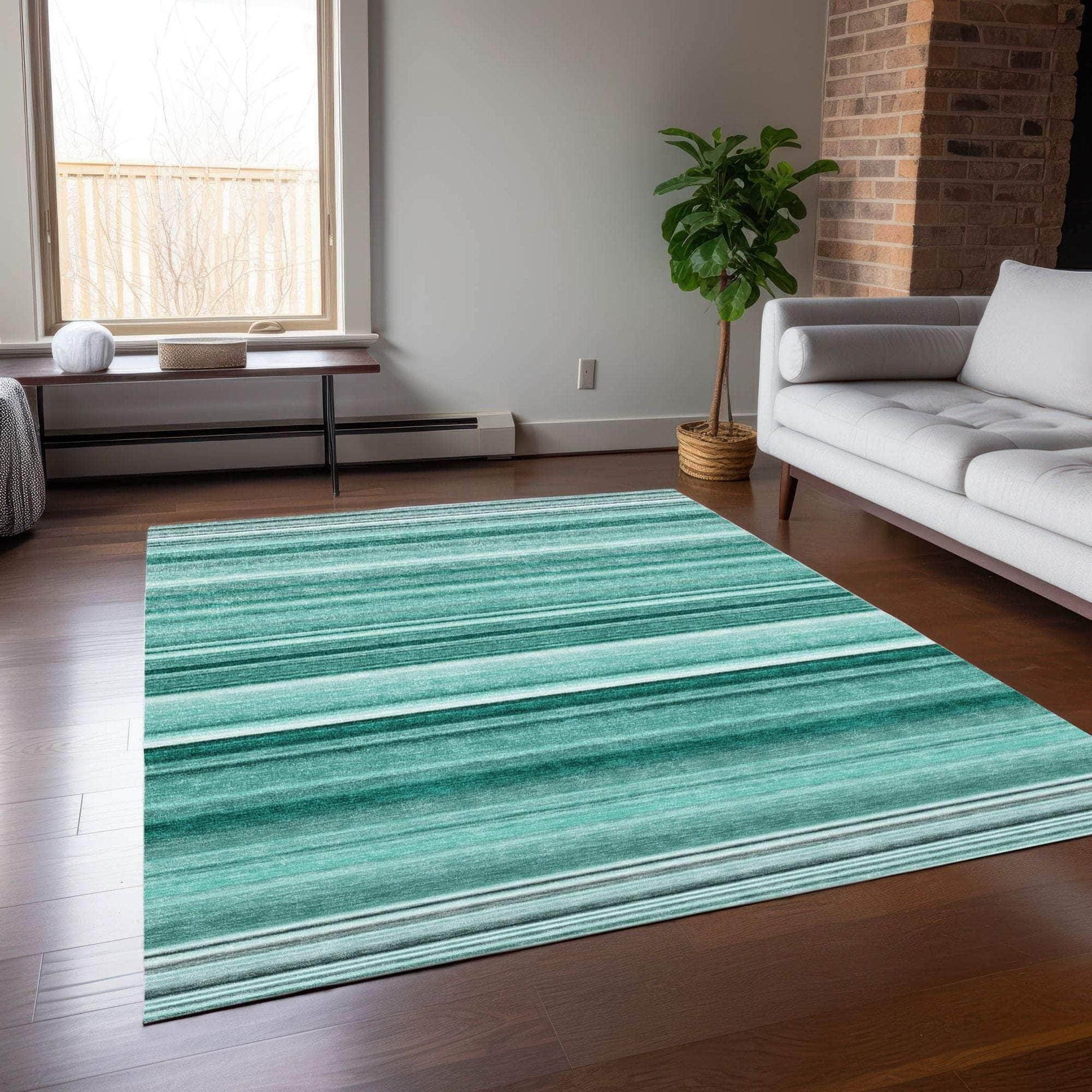 Machine Made ACN529 Aqua Teal Rugs #color_aqua teal