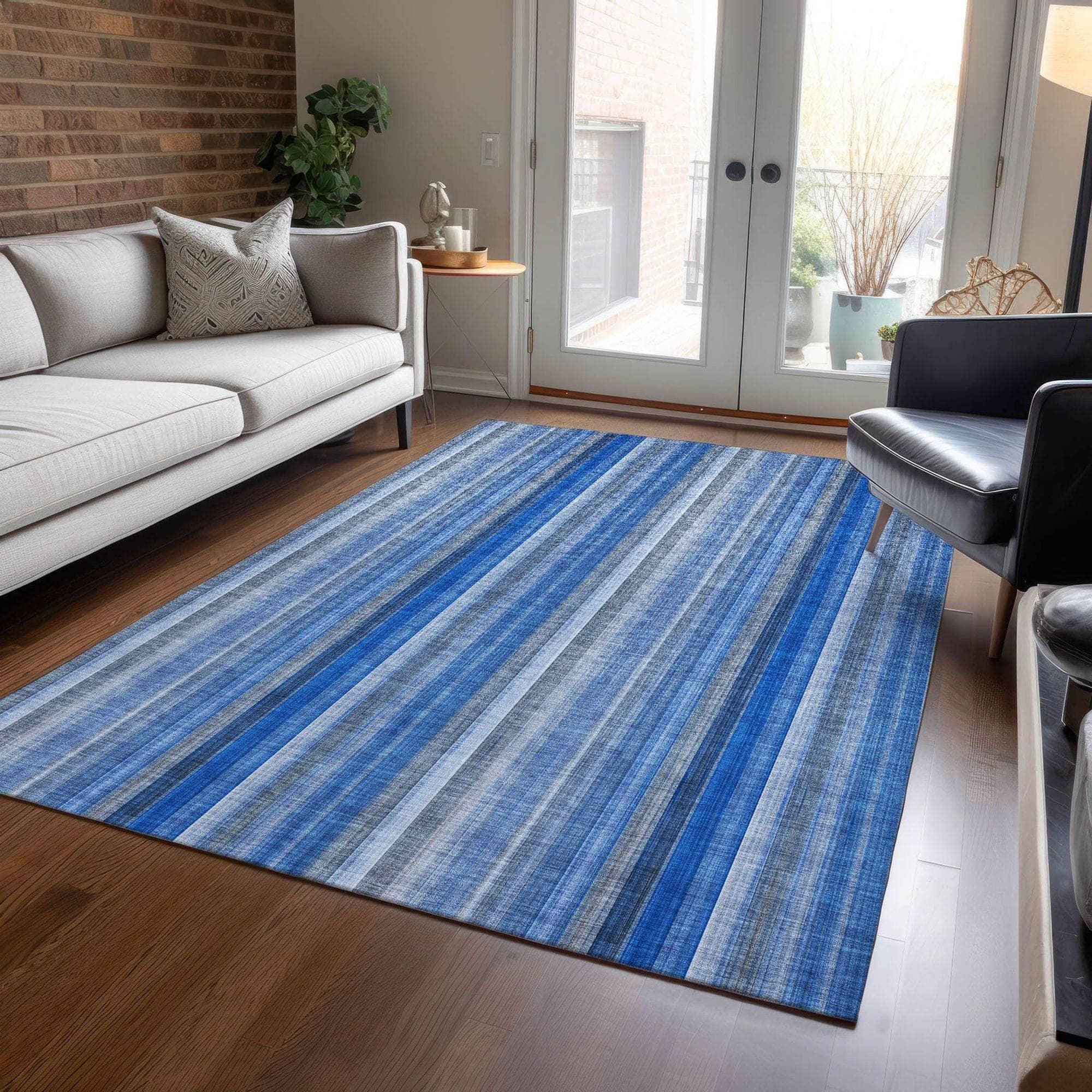 Machine Made ACN543 Blue  Rugs #color_blue 