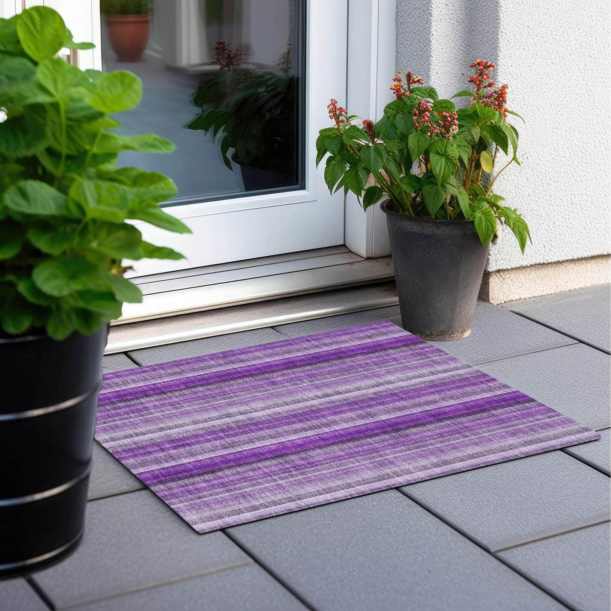 Machine Made ACN543 Purple  Rugs #color_purple 